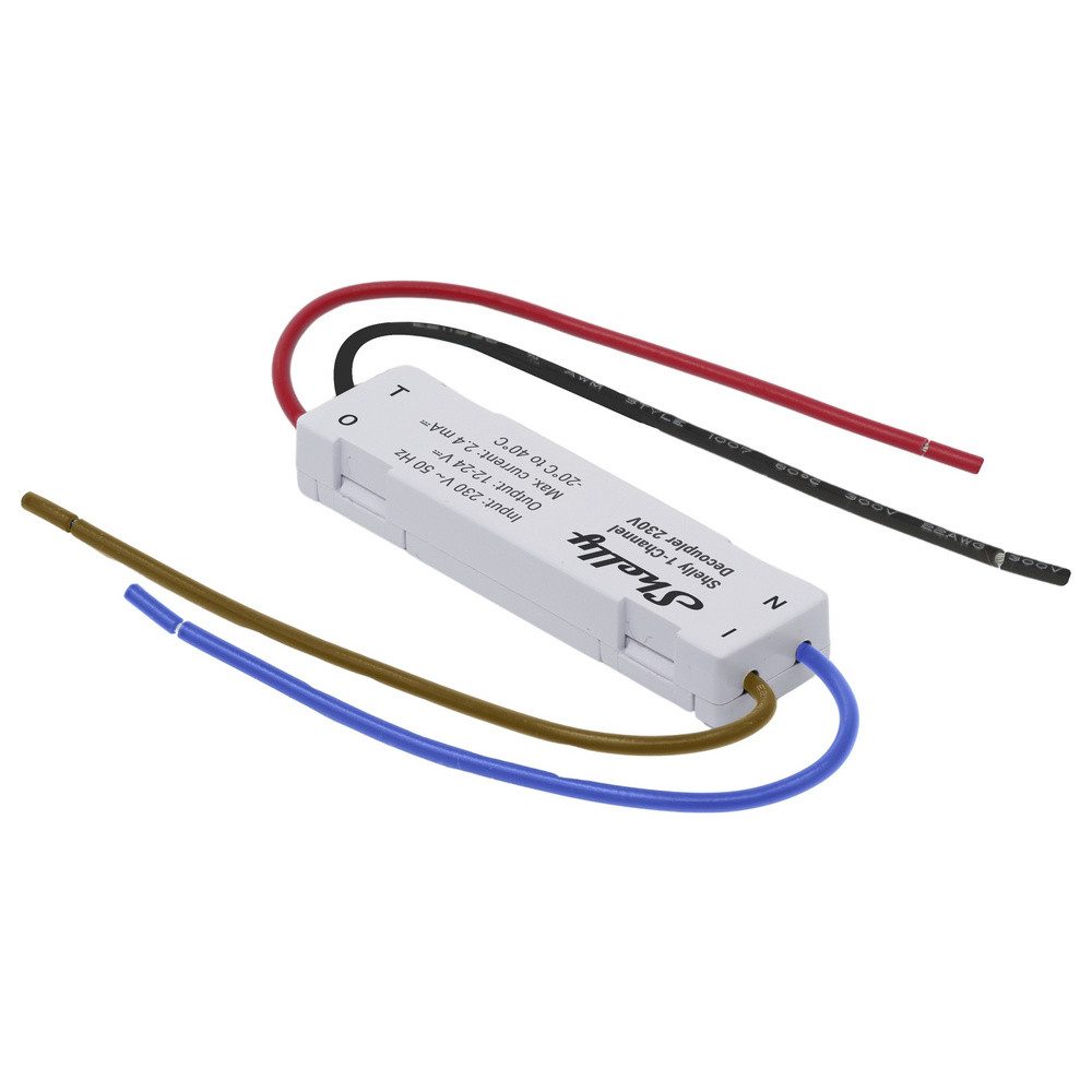 Shelly Shelly 1-Channel Decoupler 230V Shelly Schaltaktor Bluetooth, Wi-Fi Smart-Home-Zubehör