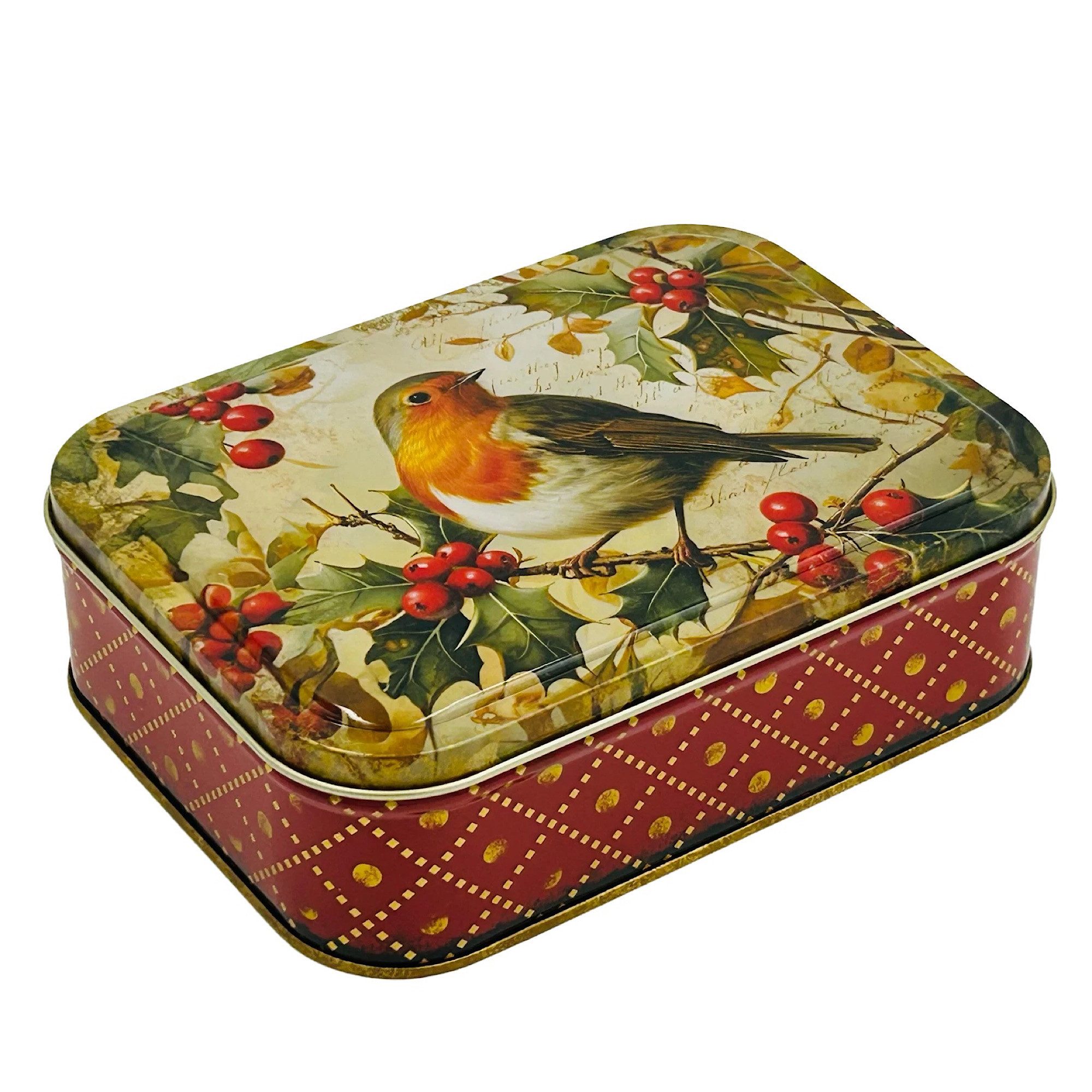 MediMuc Keksdose Bonbondose - Auswahl Robin Rot oder Vogel & Schmetterling