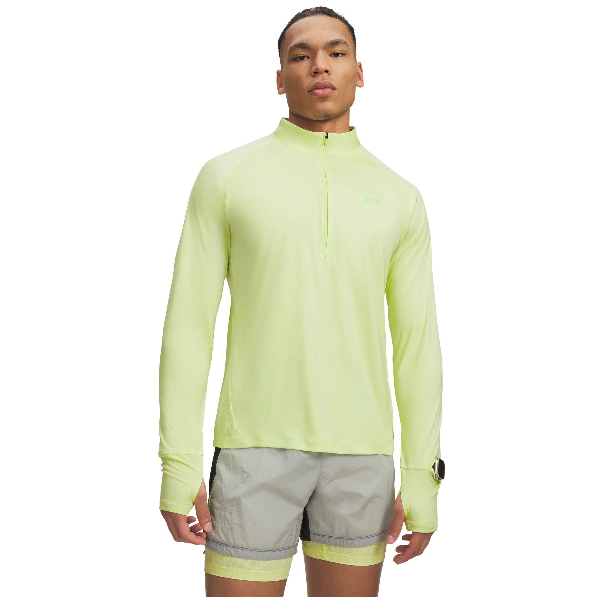 Under Armour® Langarmshirt Under Armour Herren Trainingsshirt Explor Trail Run 1/2 Zip 6009553