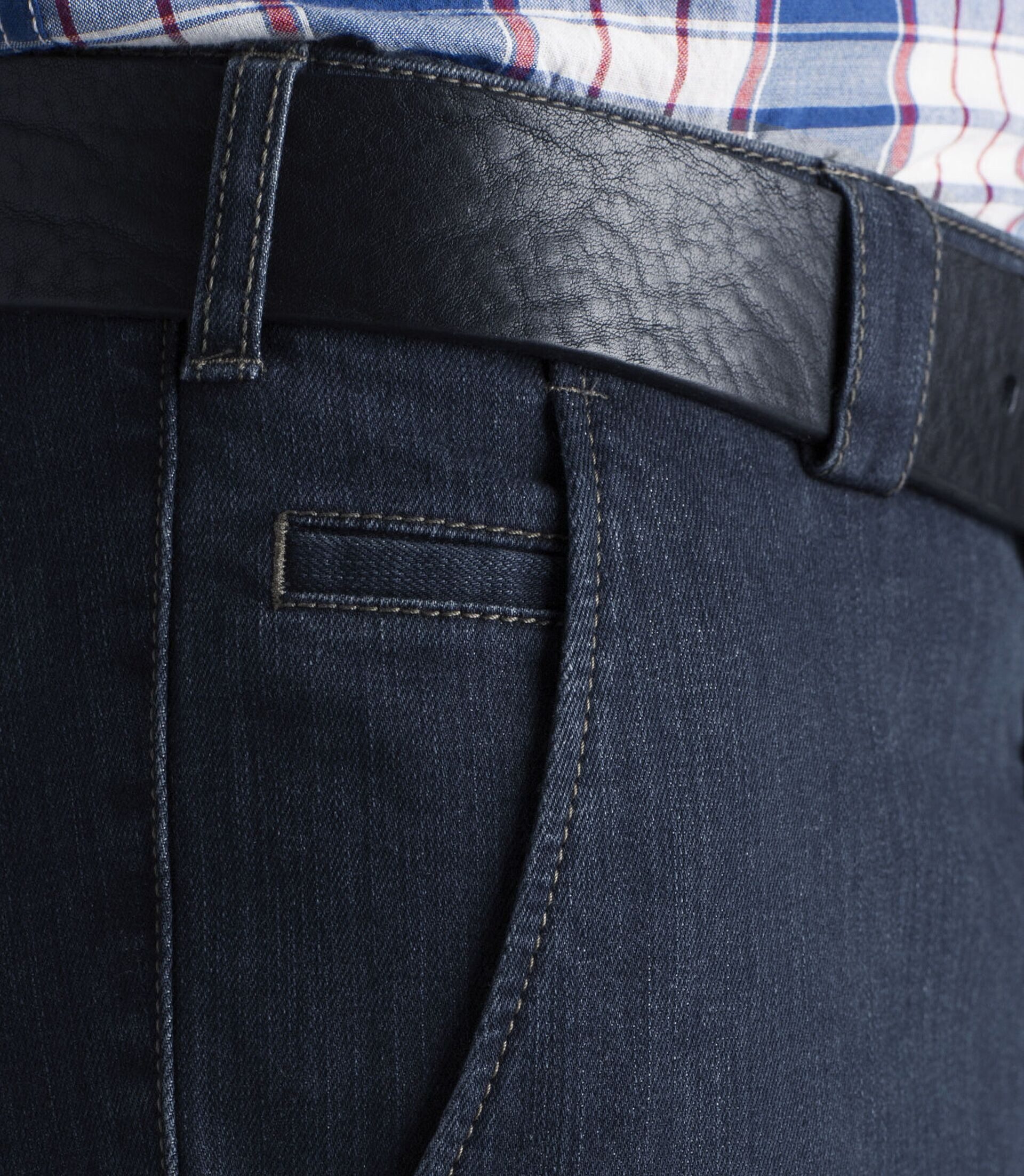 MEYER 5-Pocket-Jeans Roma aus Stretch-Denim mit Dehnbund