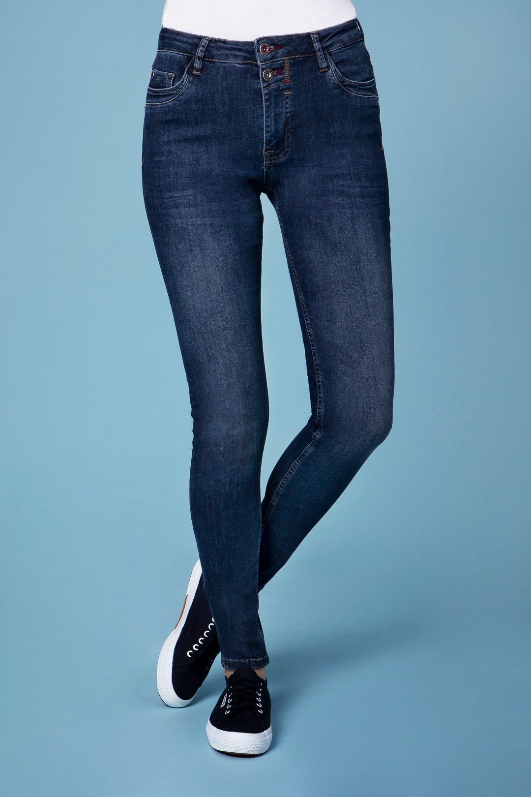 Stretch-Jeans BLUE BLUE washed FIRE stone FIRE LARA