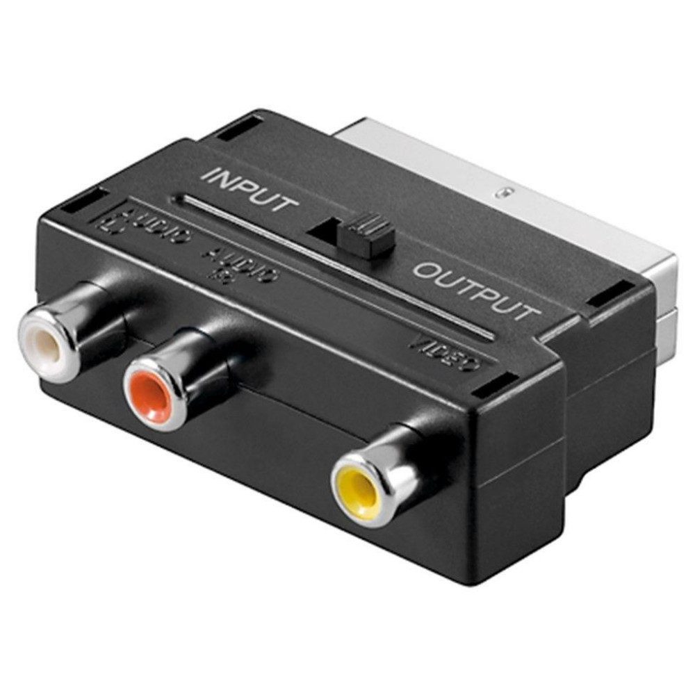 Scart-Adapter mit IN/OUT Umschalter Audio- & Video-Adapter