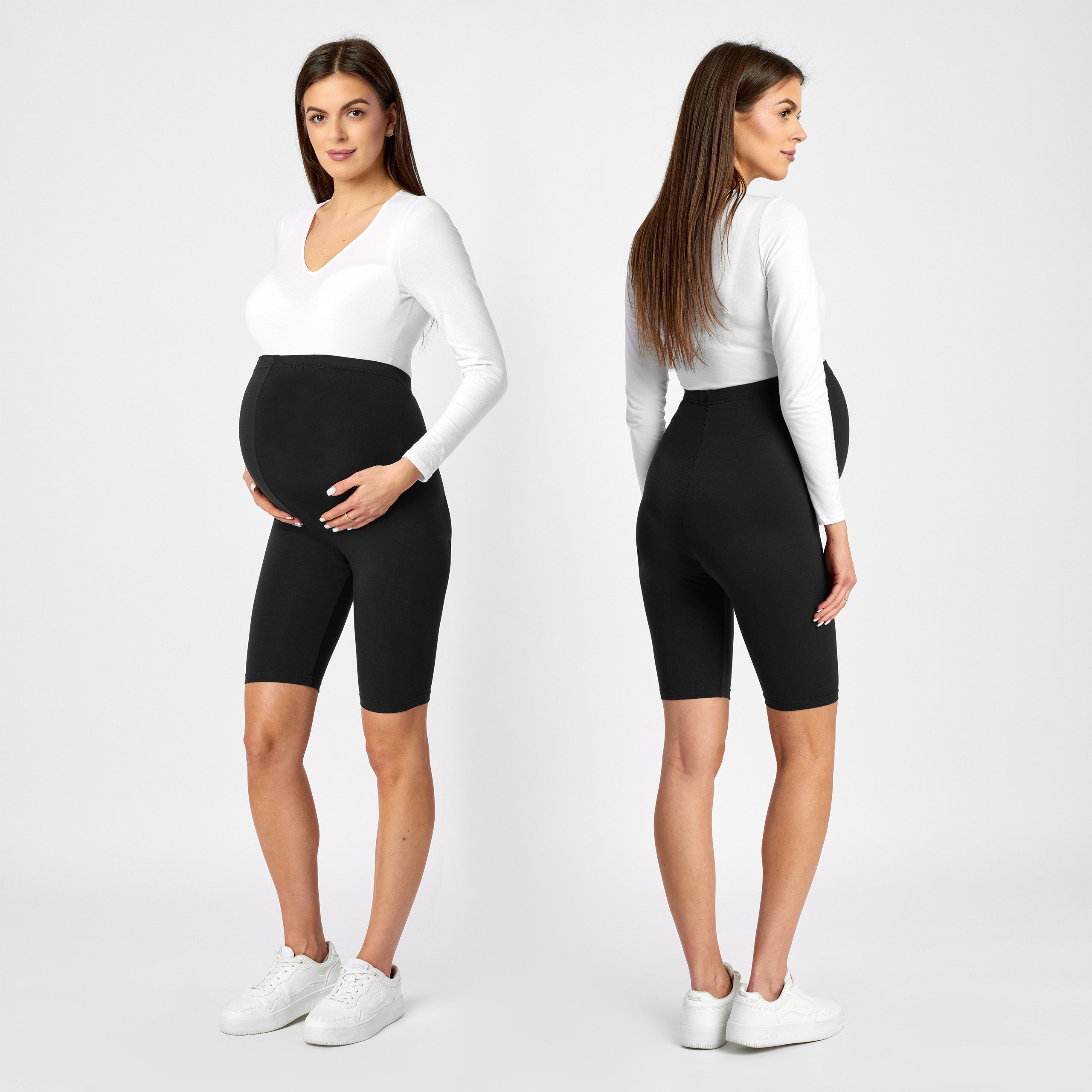 Be Mammy Umstandsleggings Damen Kurze Leggings BE-04 (1-tlg) aus Viskose günstig online kaufen