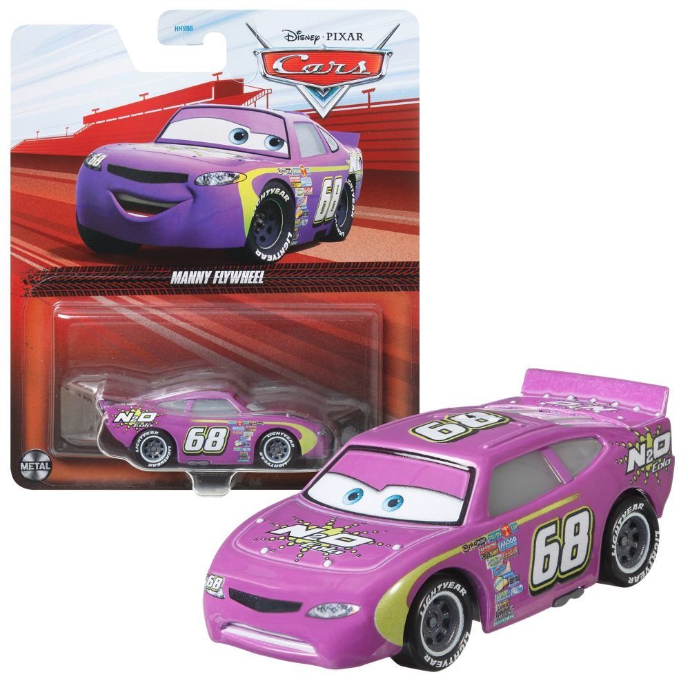 Disney Cars Spielzeug-Rennwagen Manny Flywheel GRR54 Disney Cars Cast 1:55 Autos Mattel Fahrzeuge