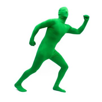 Goods+Gadgets Kostüm Green Man Morph Anzug, Ganzkörper Spandex Body Suit