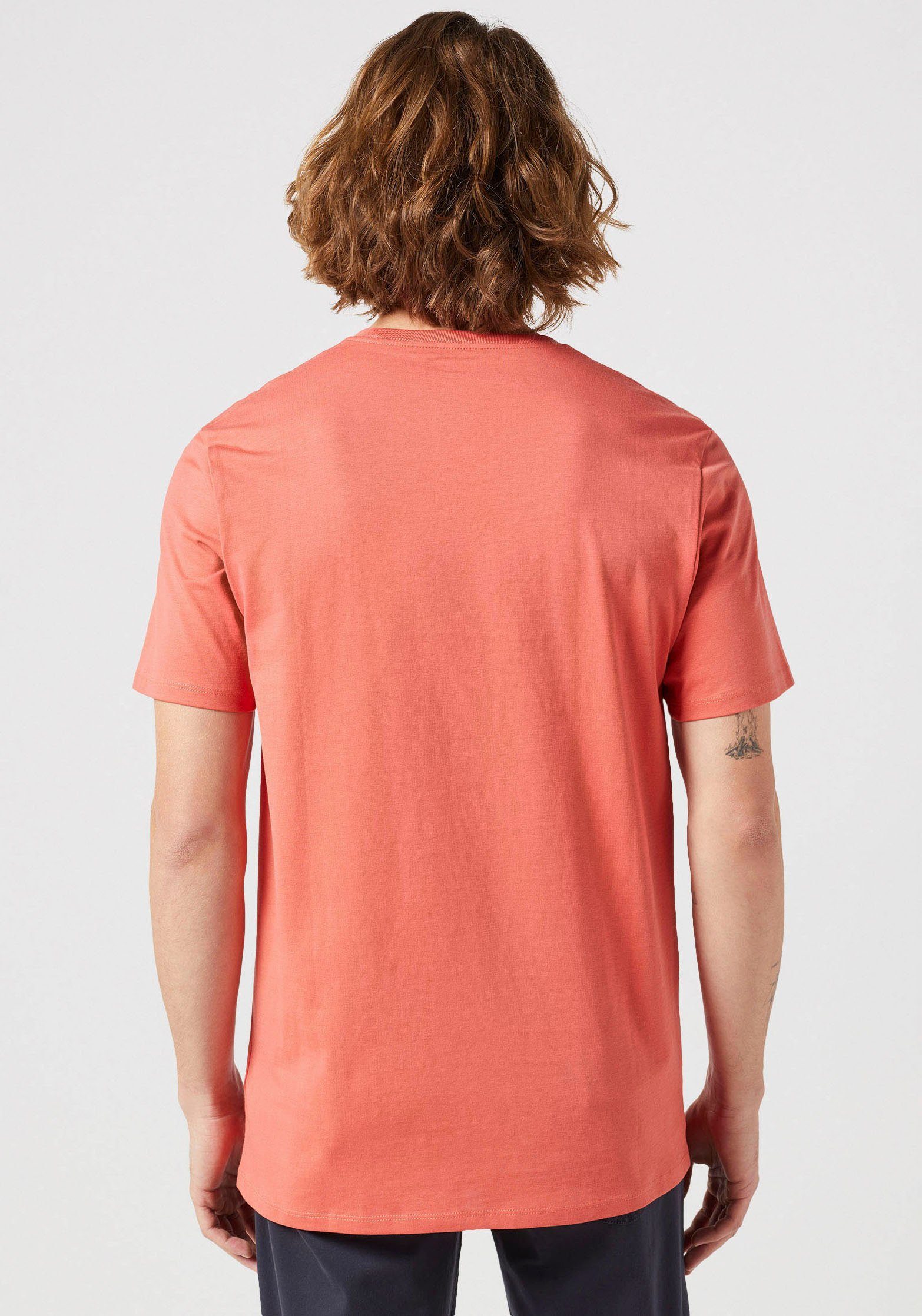 Wrangler Kurzarmshirt mit Logostickerei auf der günstig online kaufen