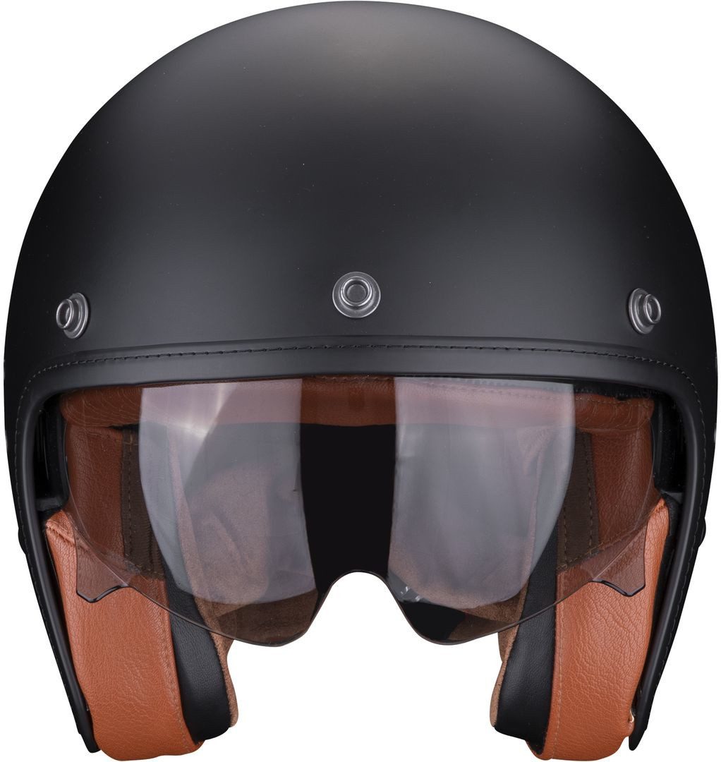 Scorpion Exo Motorradhelm Belfast Evo Luxe Jethelm, integriertes Sonnenvisier