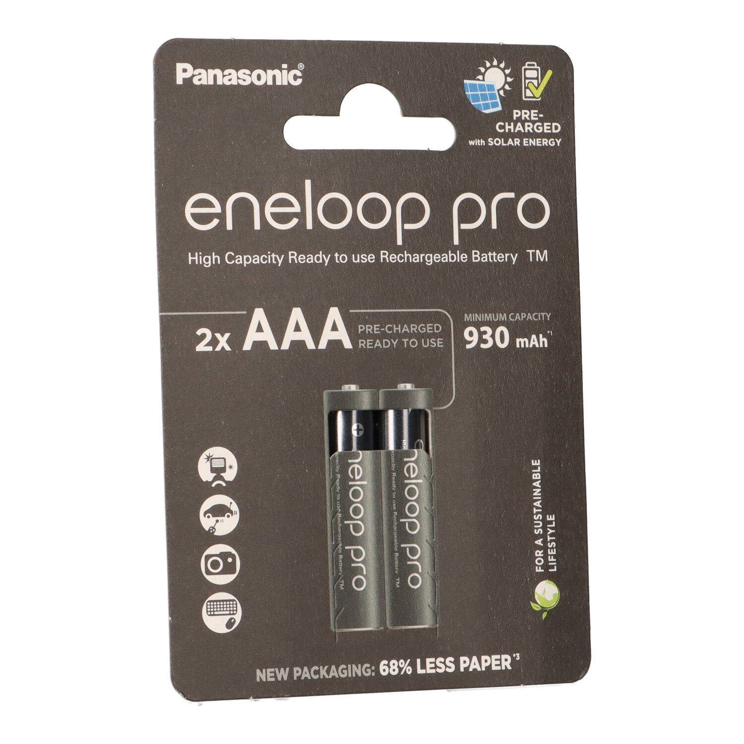 eneloop 2x eneloop pro Micro Akku BK-4HCDE/2BE Ni-MH 1,2V / 930mAh Akku