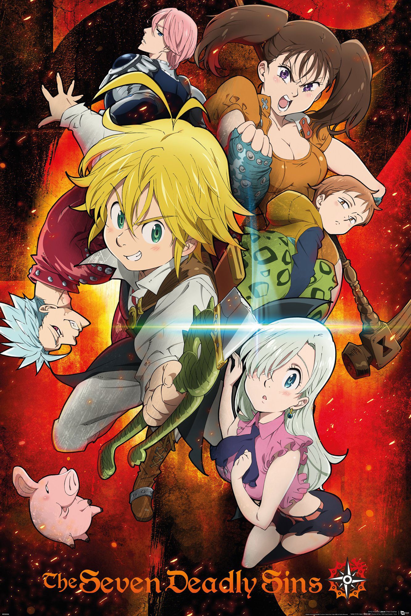 Poster Seven Deadly Sins - Poster - Key Art 1