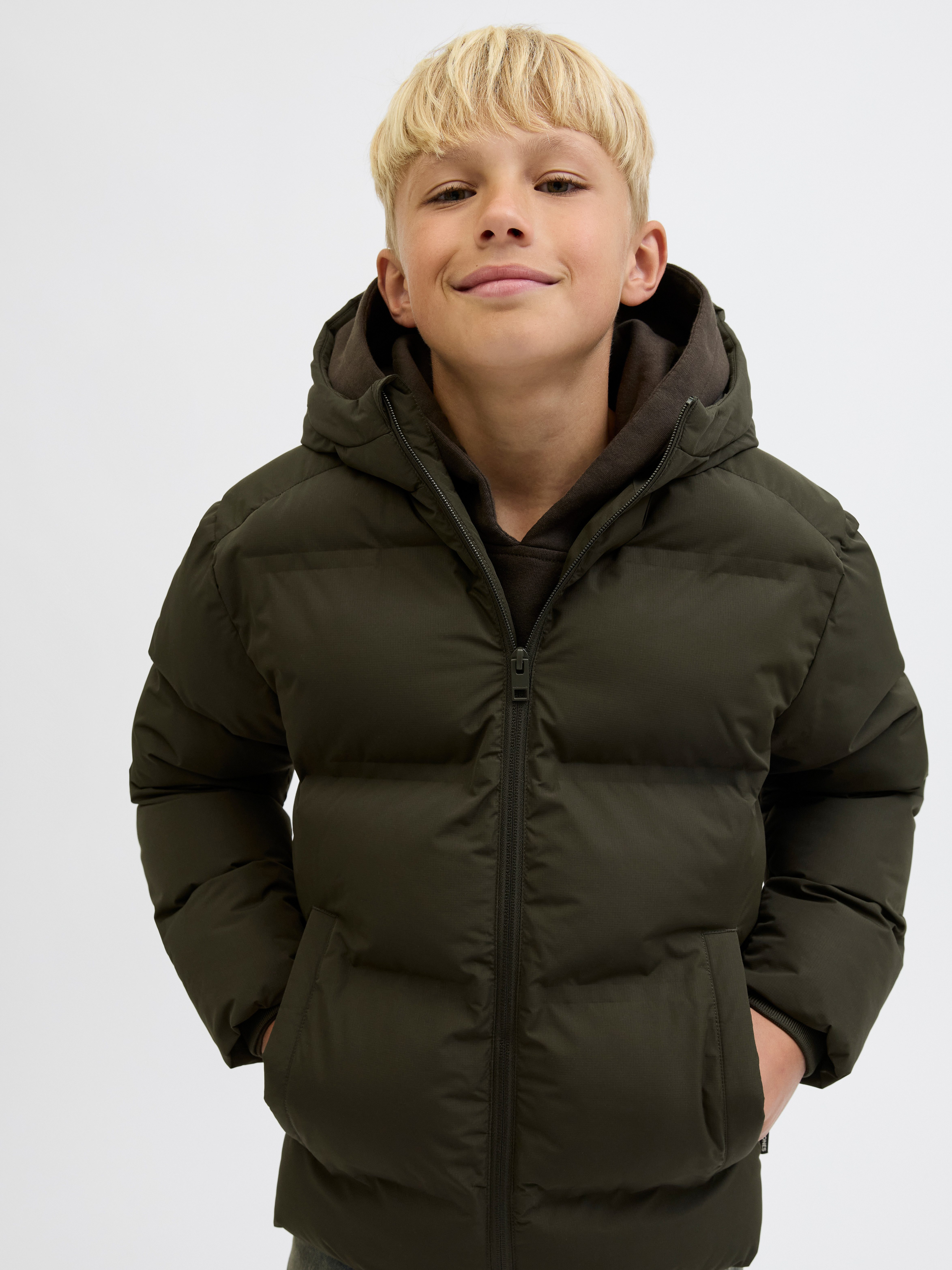 Jack & Jones Junior Steppjacke JJESOHO PUFFER HOOD SN JNR