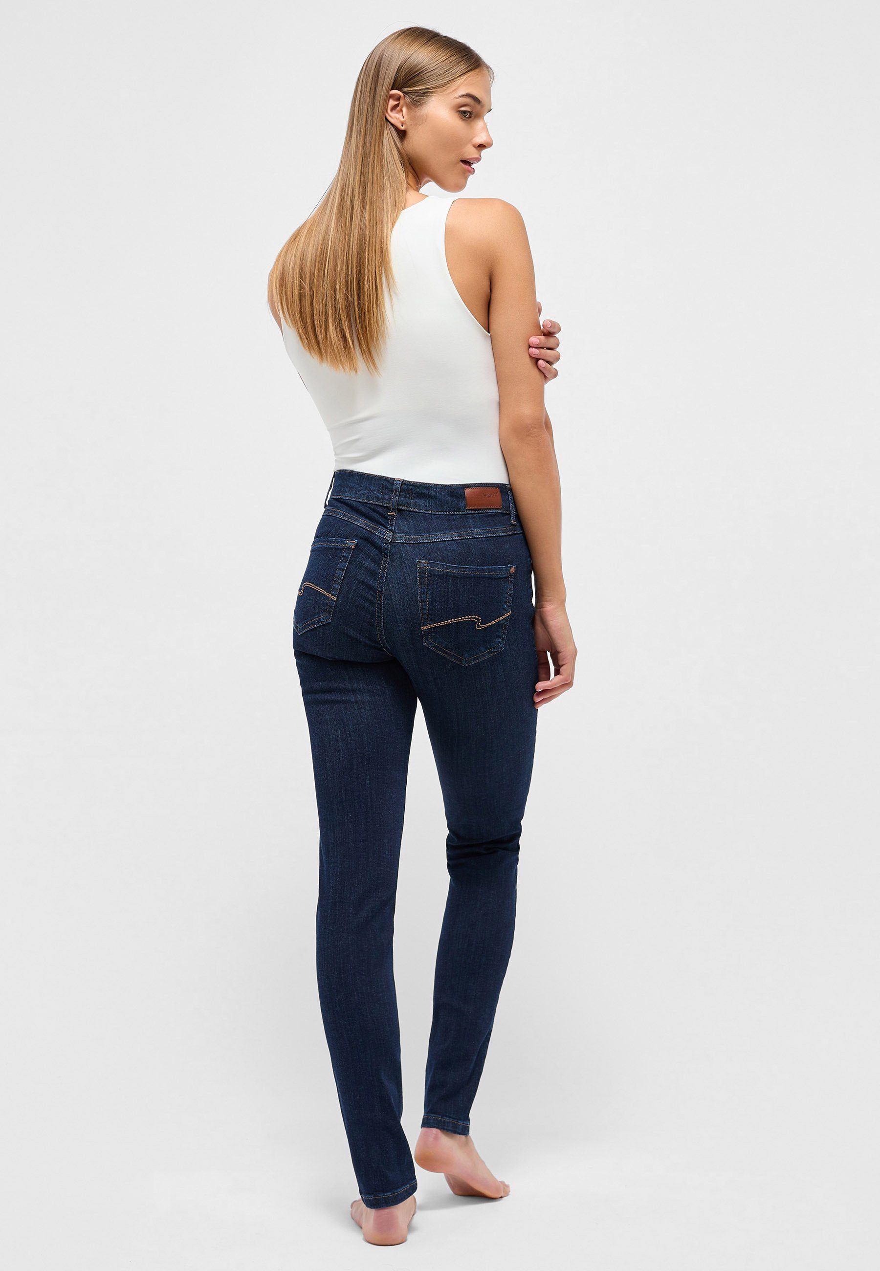 Reinhold Fleckenstein ANGELS Slim-fit-Jeans mit Label-Applikationen Stretch Denim Jeans Skinny mit Power
