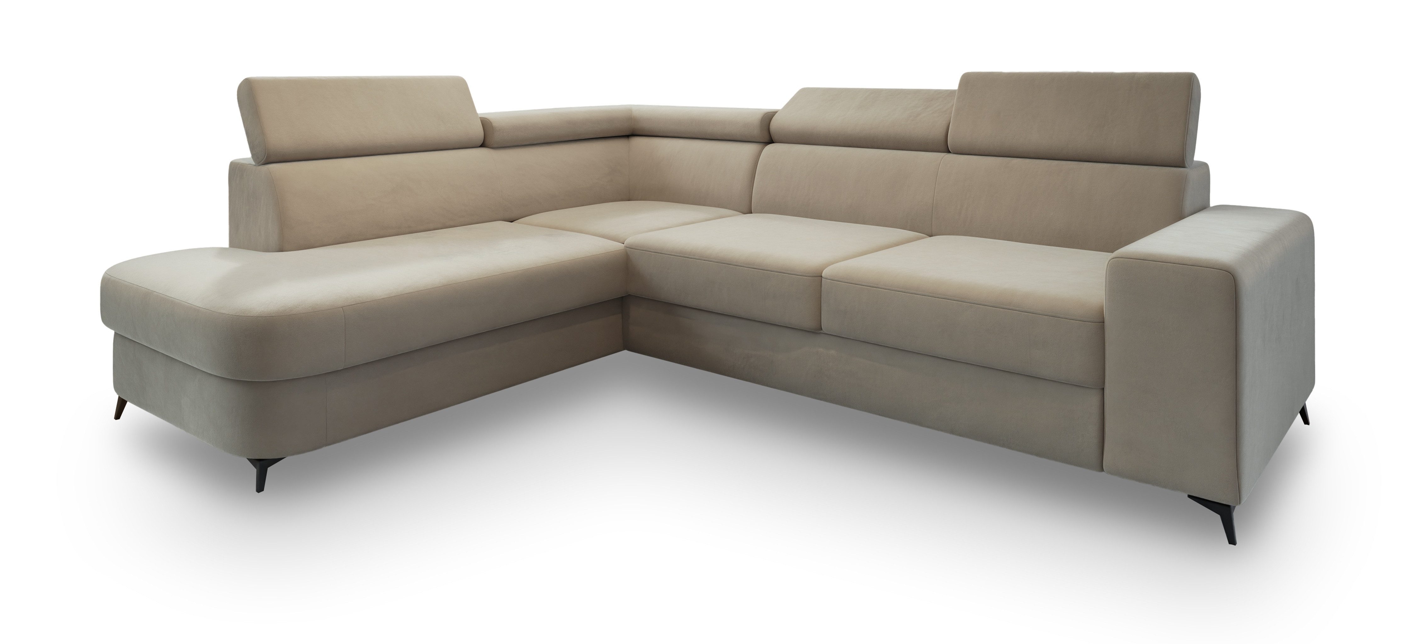 Masseno Ecksofa ALVORO mit Schlaffunktion L-Form, Sofa mit Bettkasten