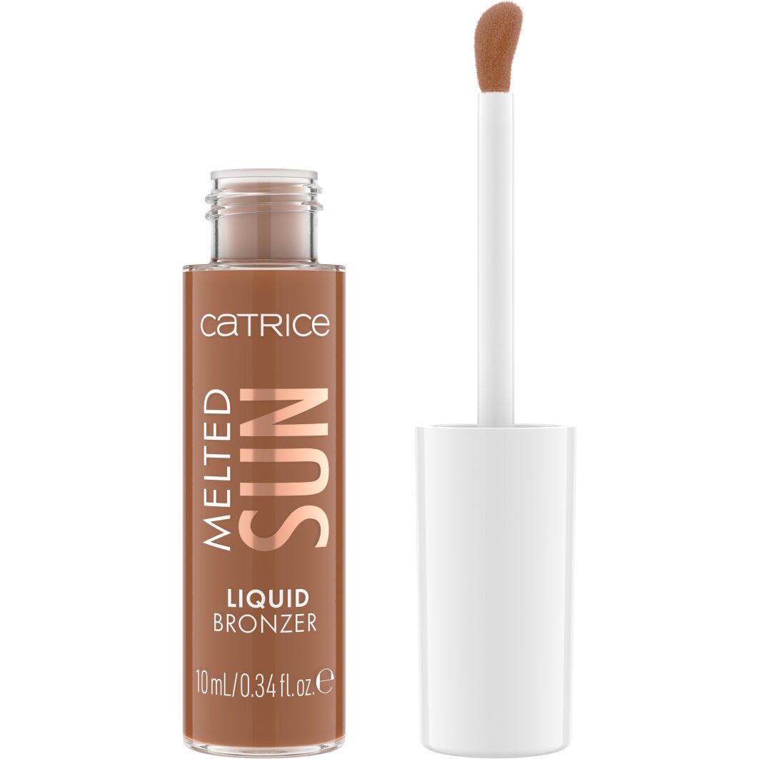 Catrice Bronzer-Puder Melted Sun Liquid Bronzer, 3-tlg., Cremige Textur, matt, aufbaubare Deckkraft, leicht verblendbar.