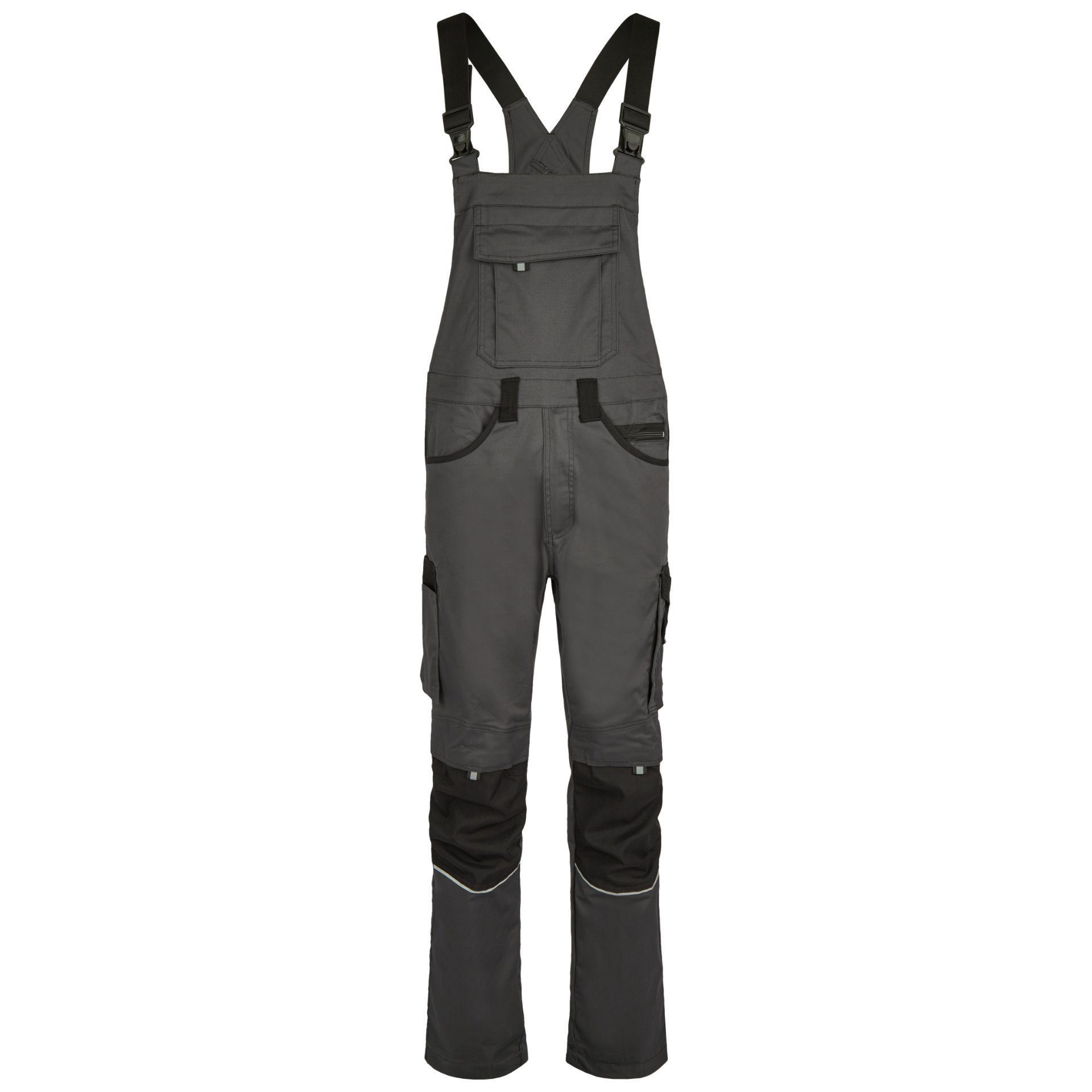 Hans Schäfer Workwear Arbeitslatzhose Professional Latzhose  - Grau - Gr: 26