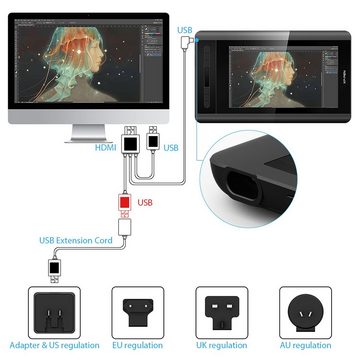 XP-PEN XP-PEN Artist 12 Grafiktablett mit Display Grafiktablett (12)