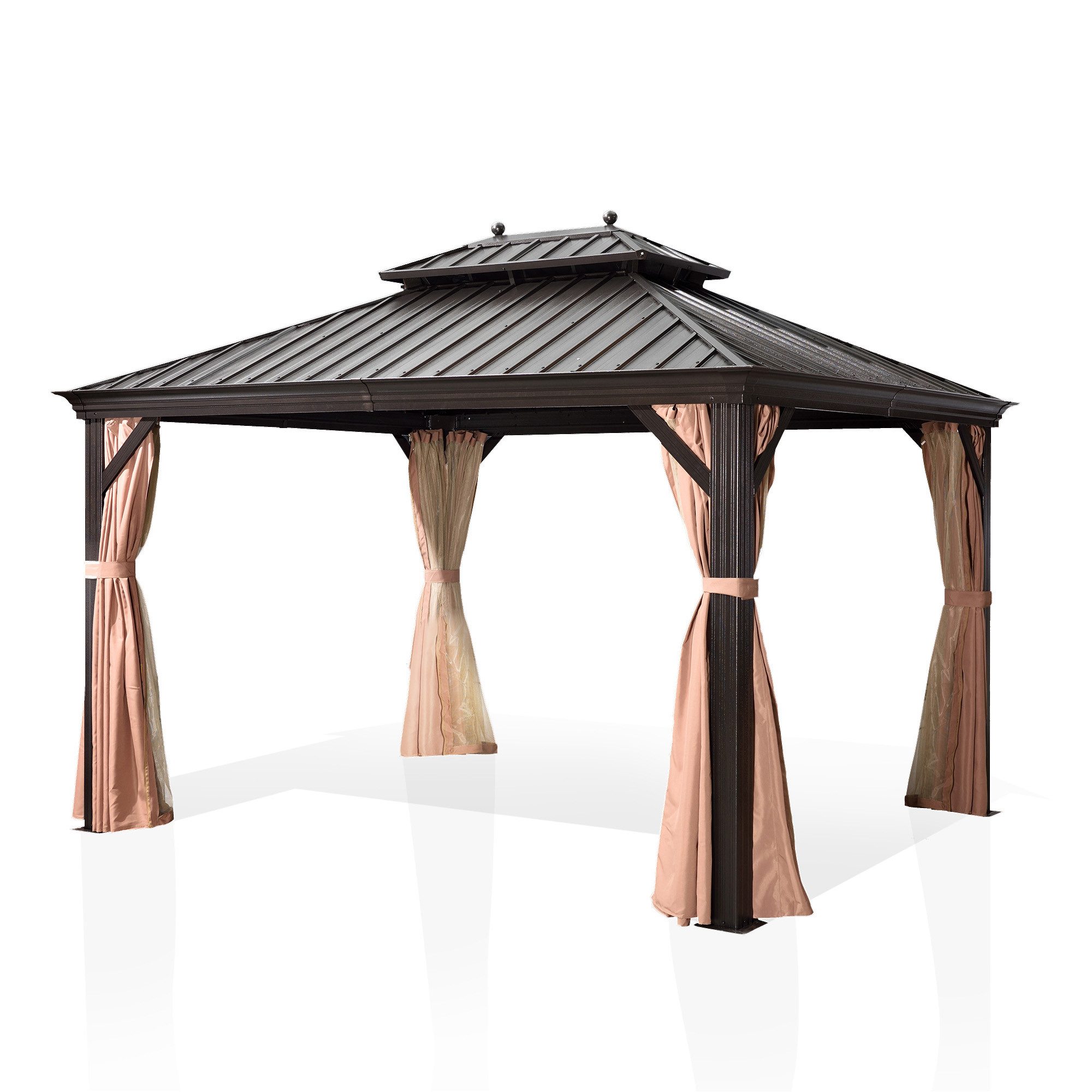 PURPLE LEAF Pavillon Außenbereich Alu Gartenpavillon günstig online kaufen