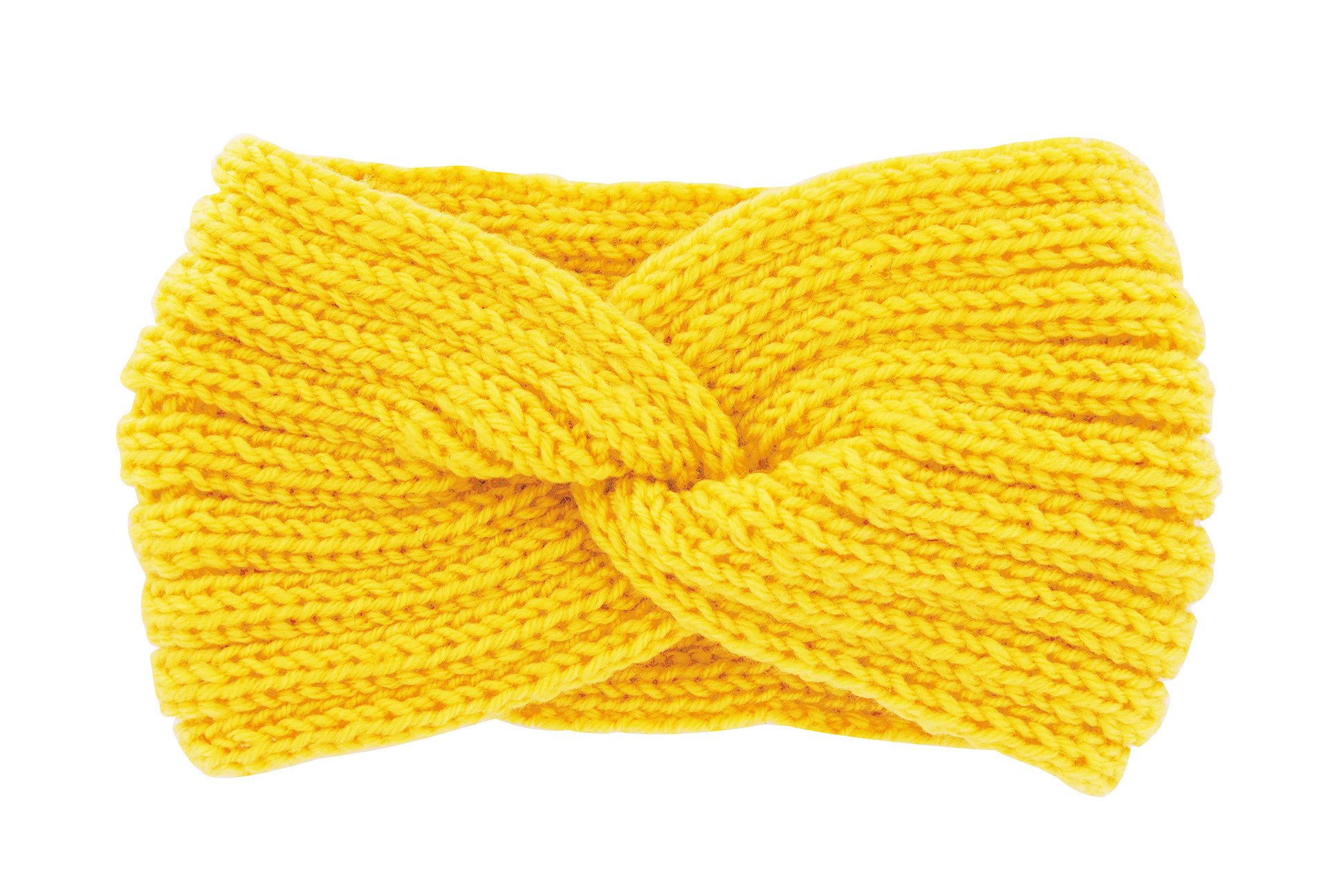 axy Haarband Damen Strick Stirnband mit Twist Knoten, Strick Winter Stirnband Hairband