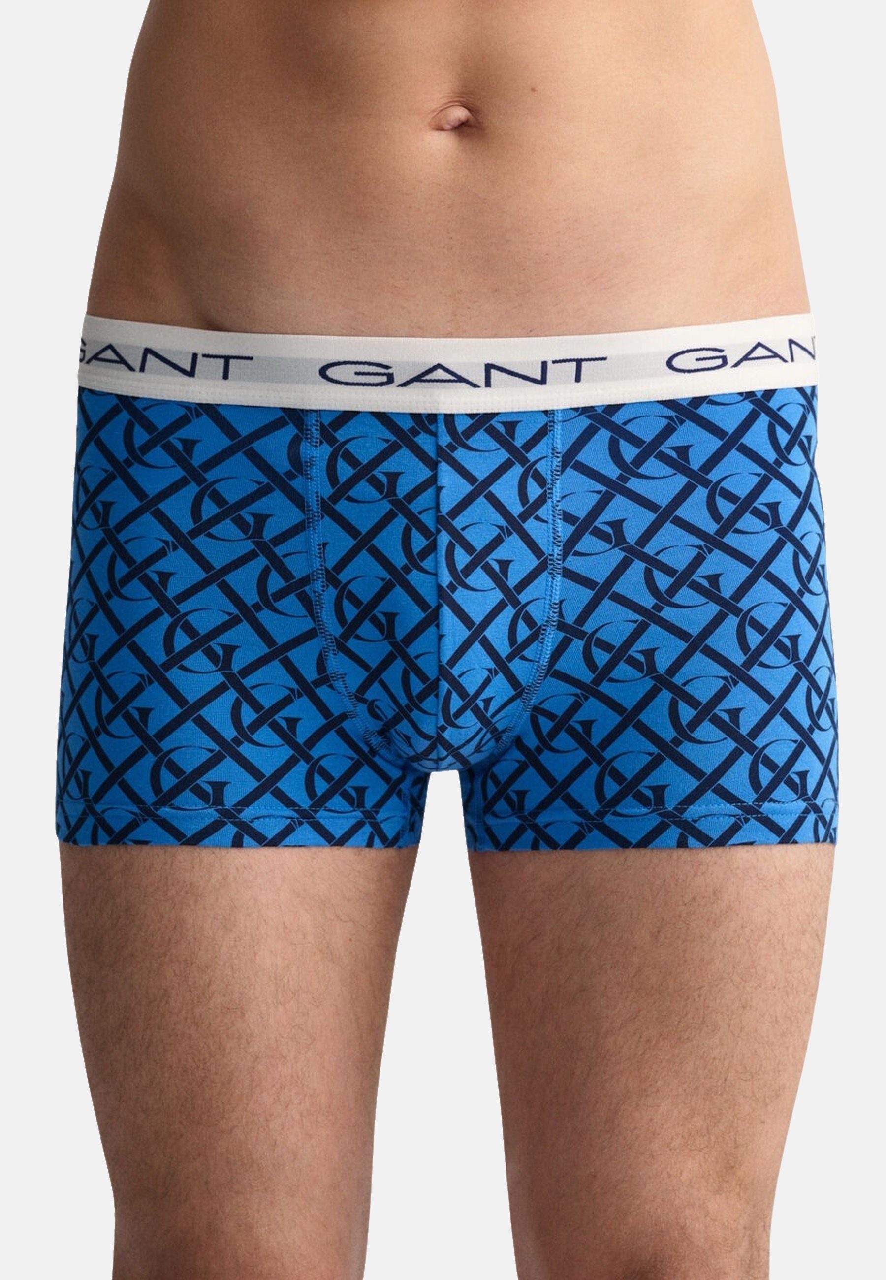 Gant Boxershorts Unterhose MONOGRAM TRUNK 3er Pack PRINT G
