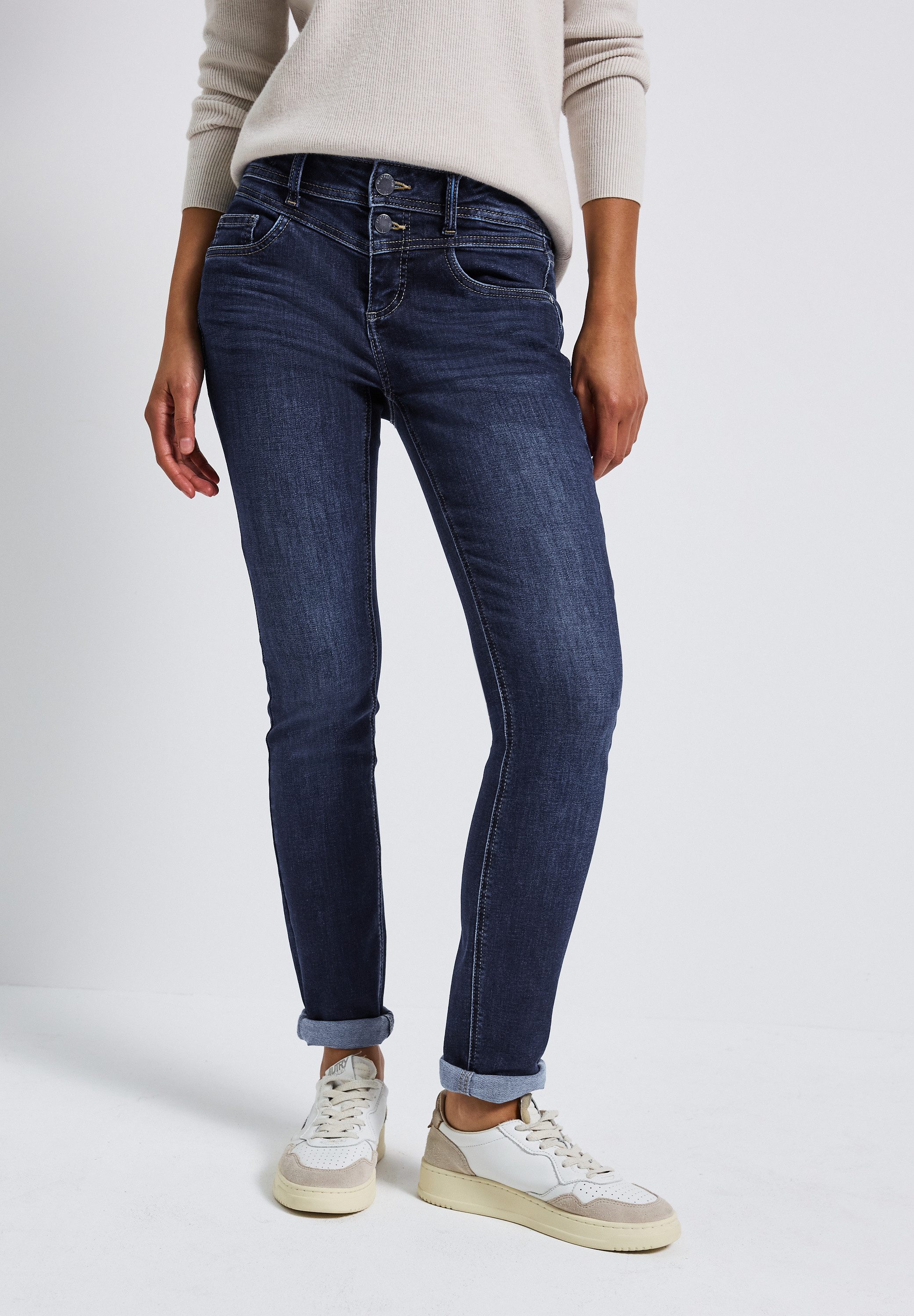 STREET ONE Slim-fit-Jeans Middle Waist – Bild 3 von 5
