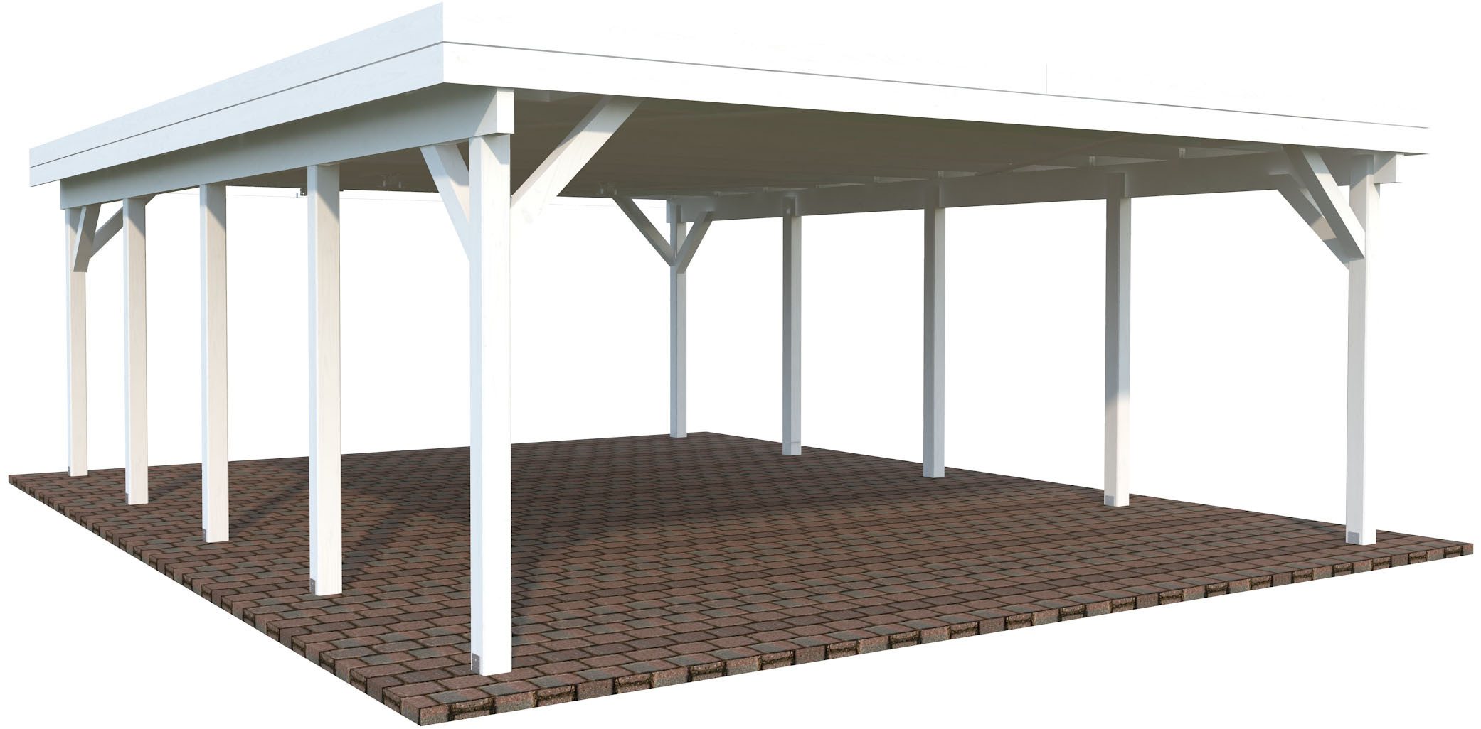 Palmako Doppelcarport Karl, BxT: 600x764 cm, 209 cm Einfahrtshöhe