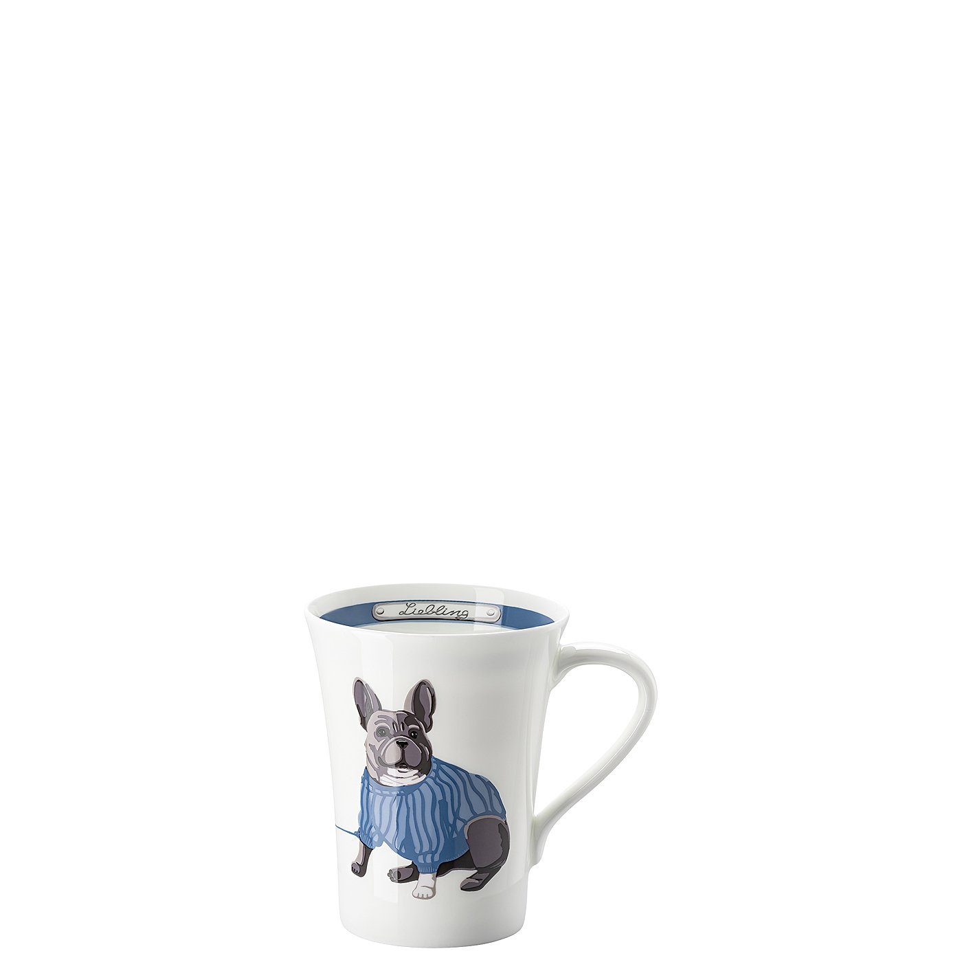 Hutschenreuther Becher My Mug Collection Französische Bulldogge Becher mit Henkel, Fine China-Porzellan, konisch