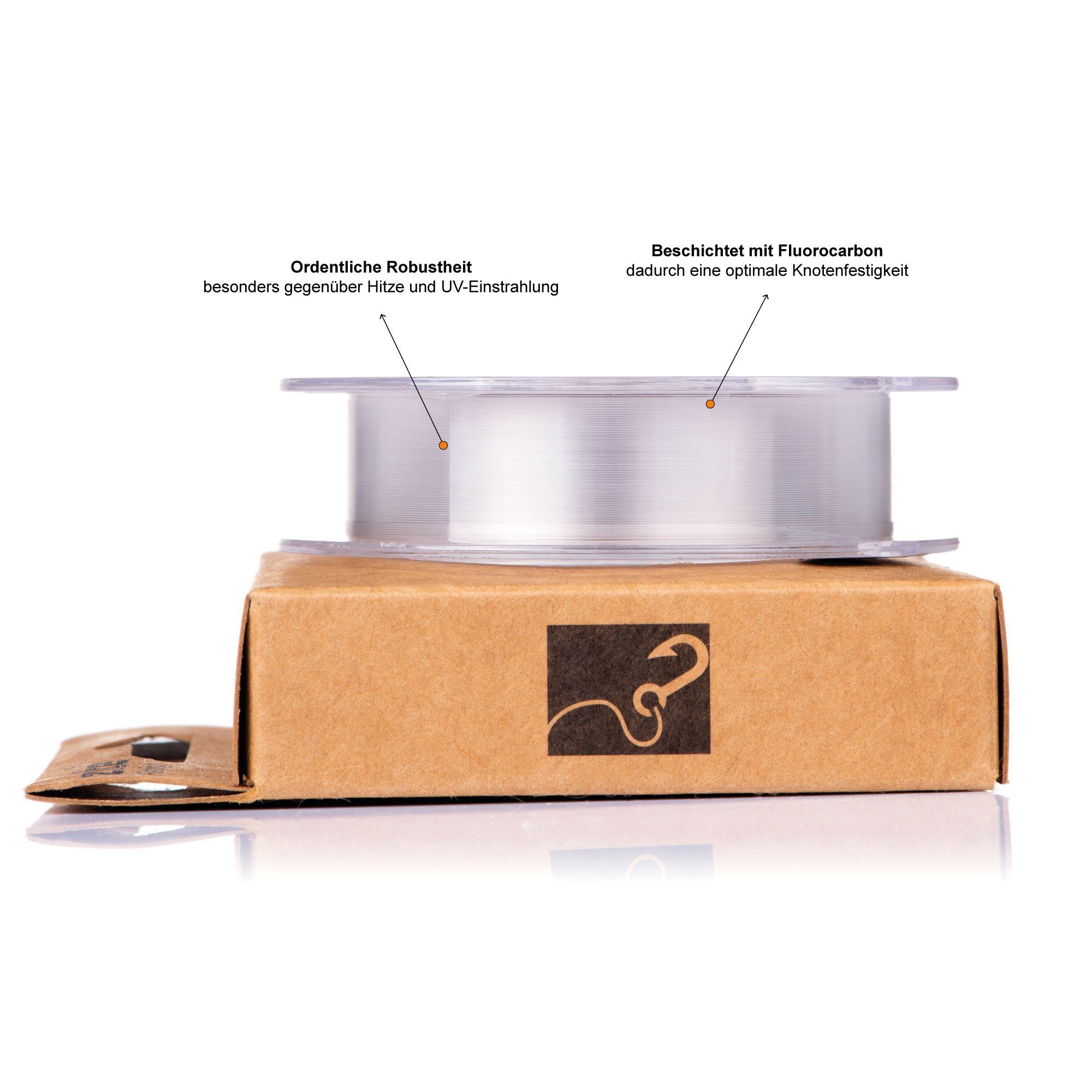 Zite Vorfachschnur Fluorocarbon Hecht 0,7mm 30m beschichtete Angelschnur