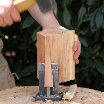 HackMonster Holzspalter HackMonster© Holz-Spalter Spalt-Keil Splitter Anmach-Holz Aufsatz für