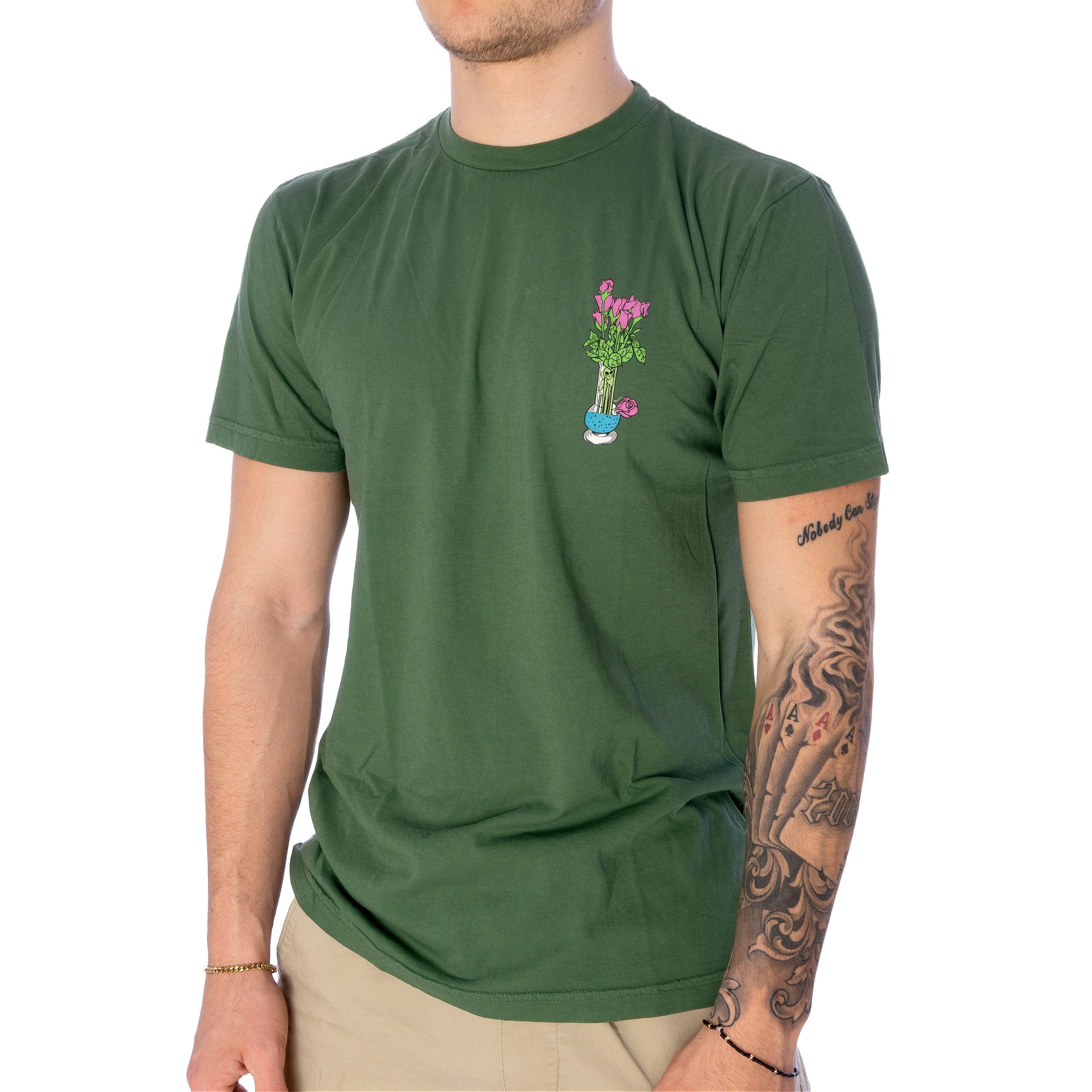 RIPNDIP T-Shirt T-Shirt RIPNDIP Flower Vase, G M, F olive