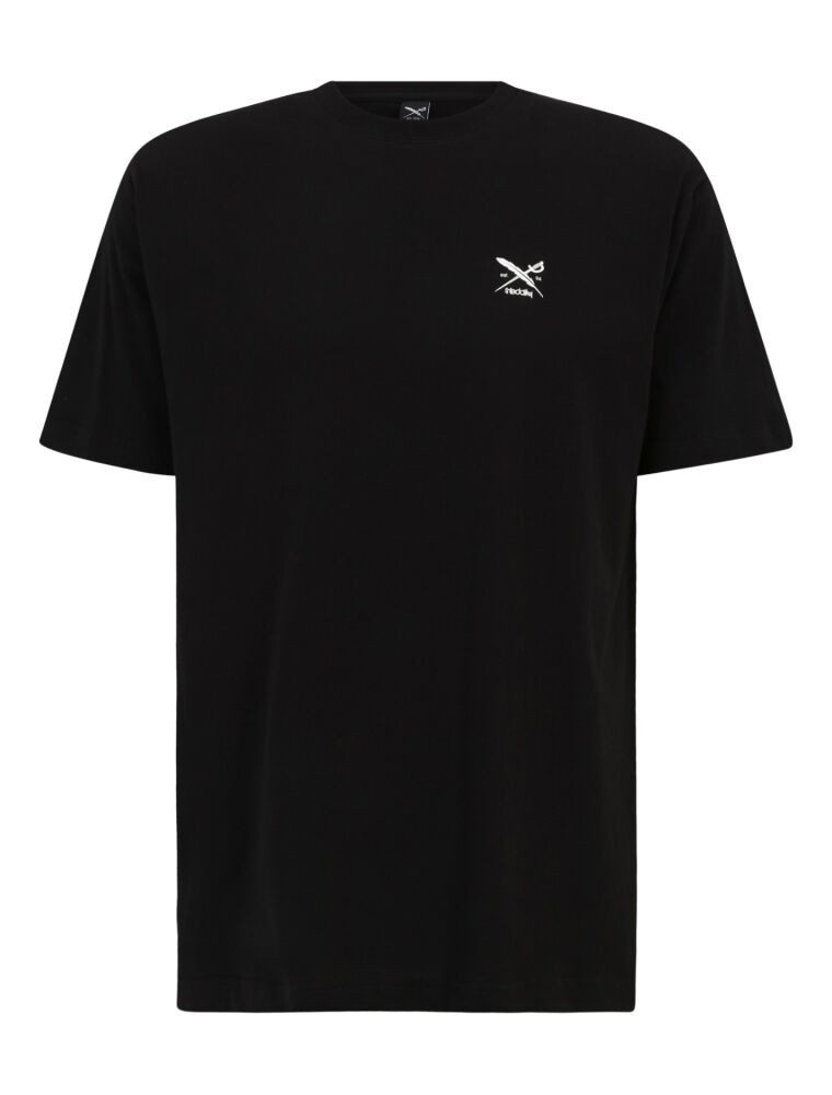 iriedaily T-Shirt - Chestflag Tee - schwarzes Basic T-Shirt mit Logo Print Shirt aus Bio-Baumwolle mit Brust-Logoprint