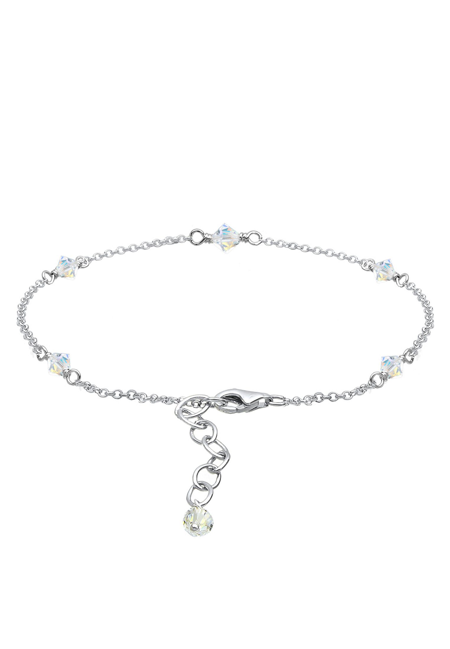 Elli Fußkette Sommer 925 Silber, mit Kristallen von Swarovski®