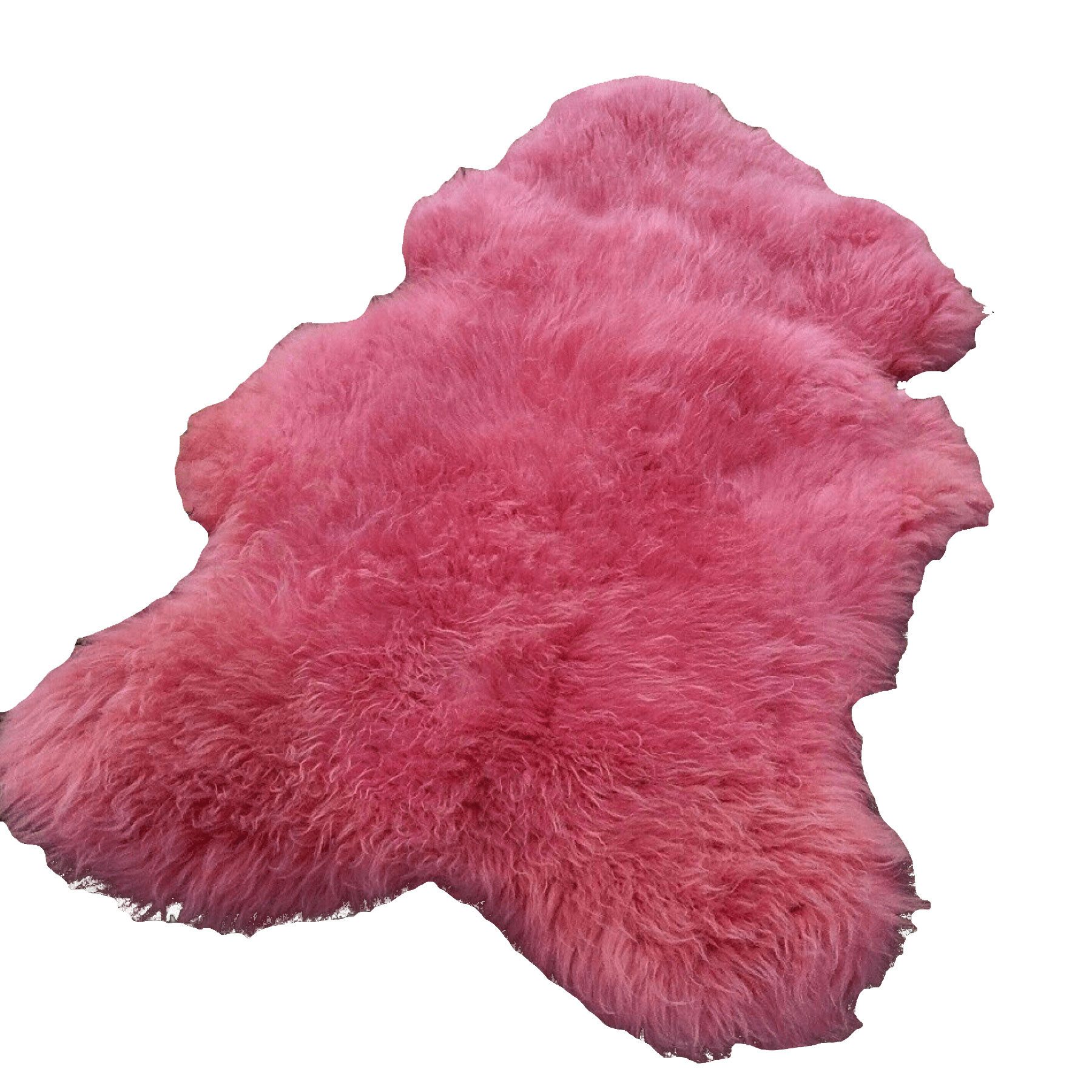 Provellus Fellteppich Skandinavisches XL Schaffell Rosa 110 cm – Weich & Ökologisch