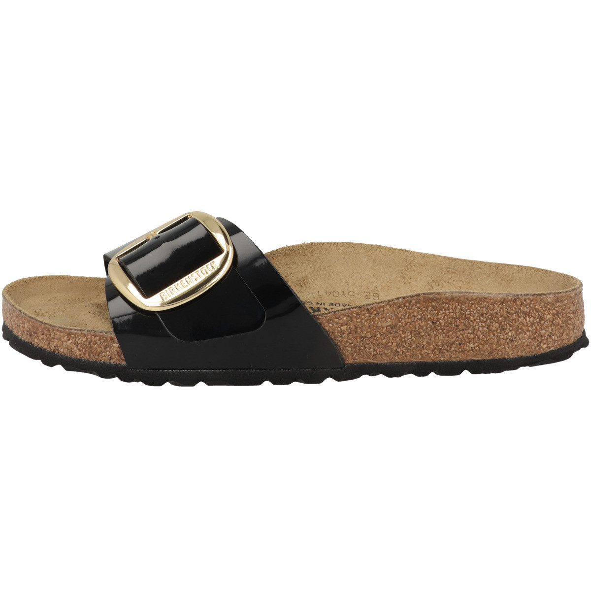 Birkenstock Madrid Big Buckle Birko-Flor Patent schmal XT Pantolette Hausschuhe, Sandaletten, Mules, Pantoffeln, Slipper