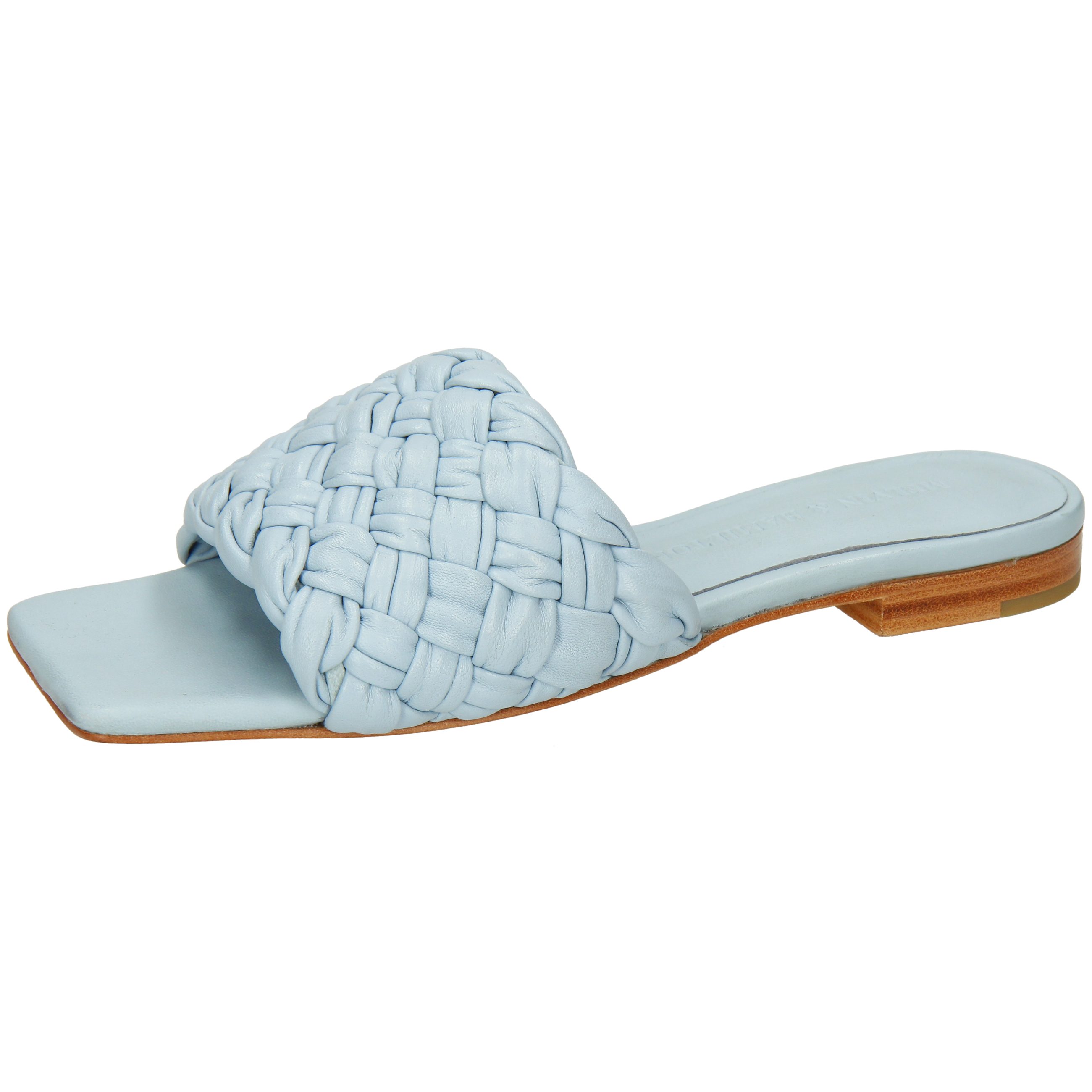 Eglantine 1 Leder-Geflochtene Schuhe für Damen Pantolette