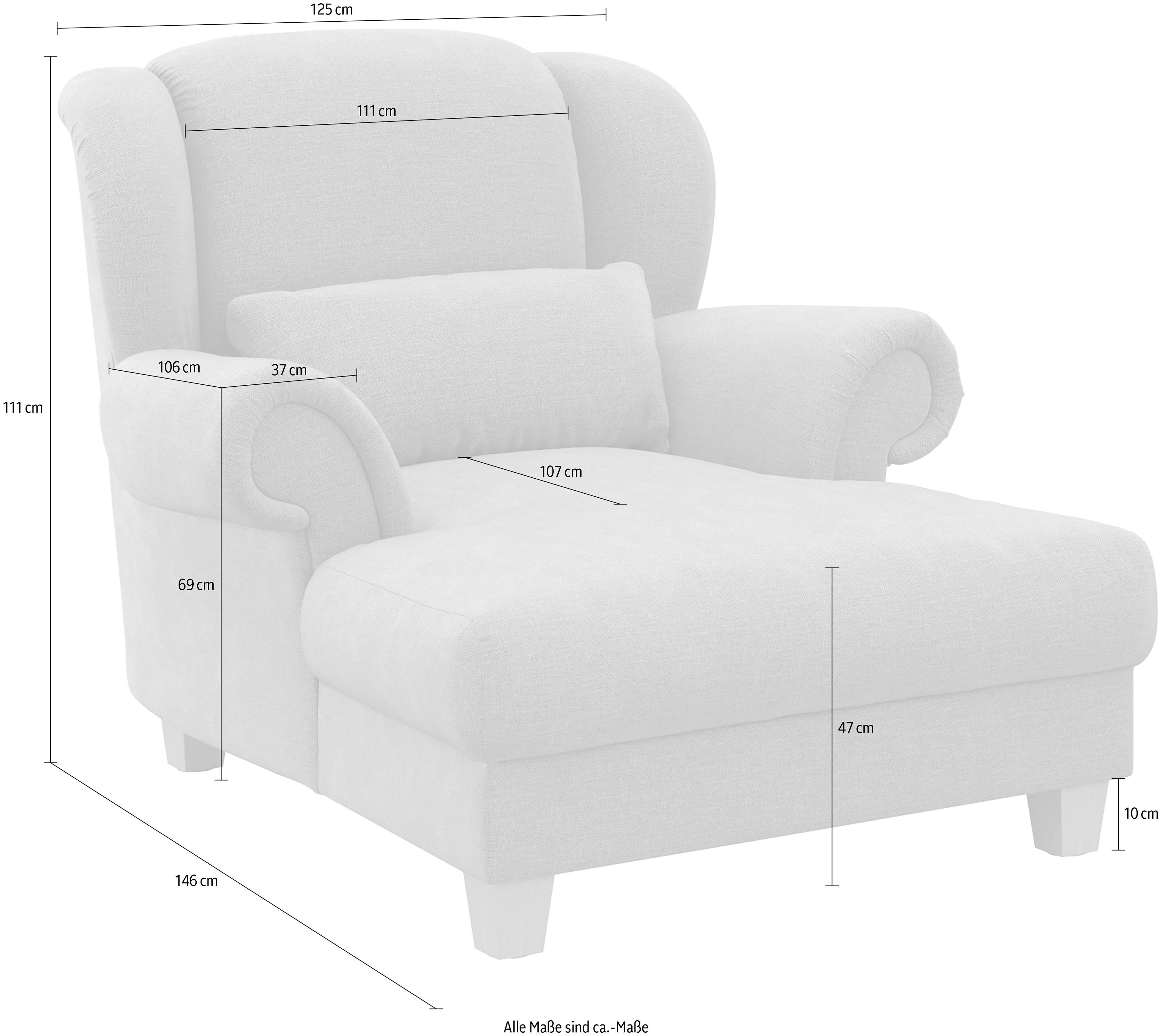 zeitloses Zierkissen (1-St), Queenie Loveseat affaire Design, inkl. weichem mit Sitzkomfort, Loveseat softem, Home