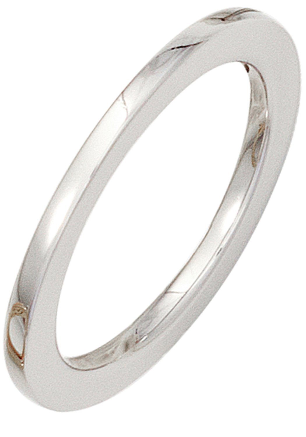 JOBO Goldring Weißgoldring Vorsteckring 1,8 mm, 585 Weißgold