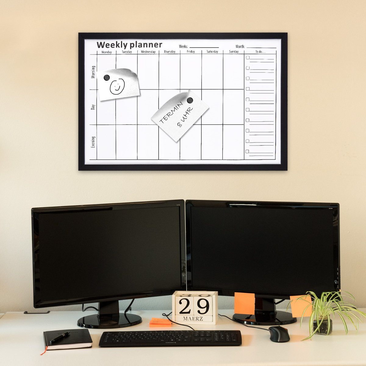 Navaris Tafel Magnetpinnwand Memoboard zum Beschriften günstig online kaufen