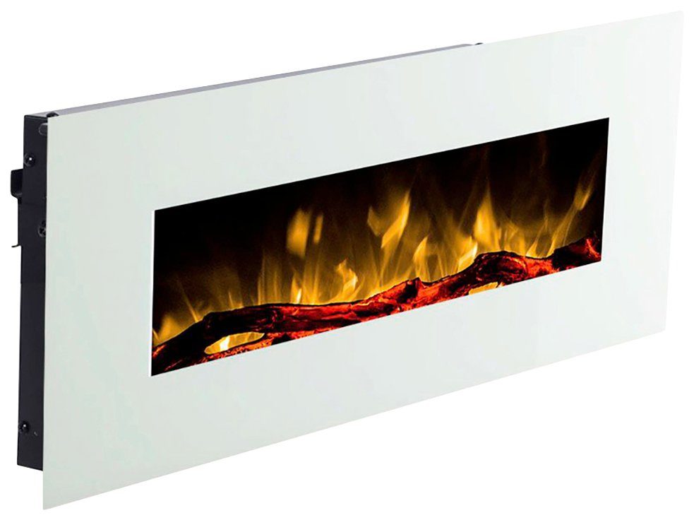 GLOW FIRE Elektrokamin »Pluto weiß«, Mitgelieferten drei verschiedenen