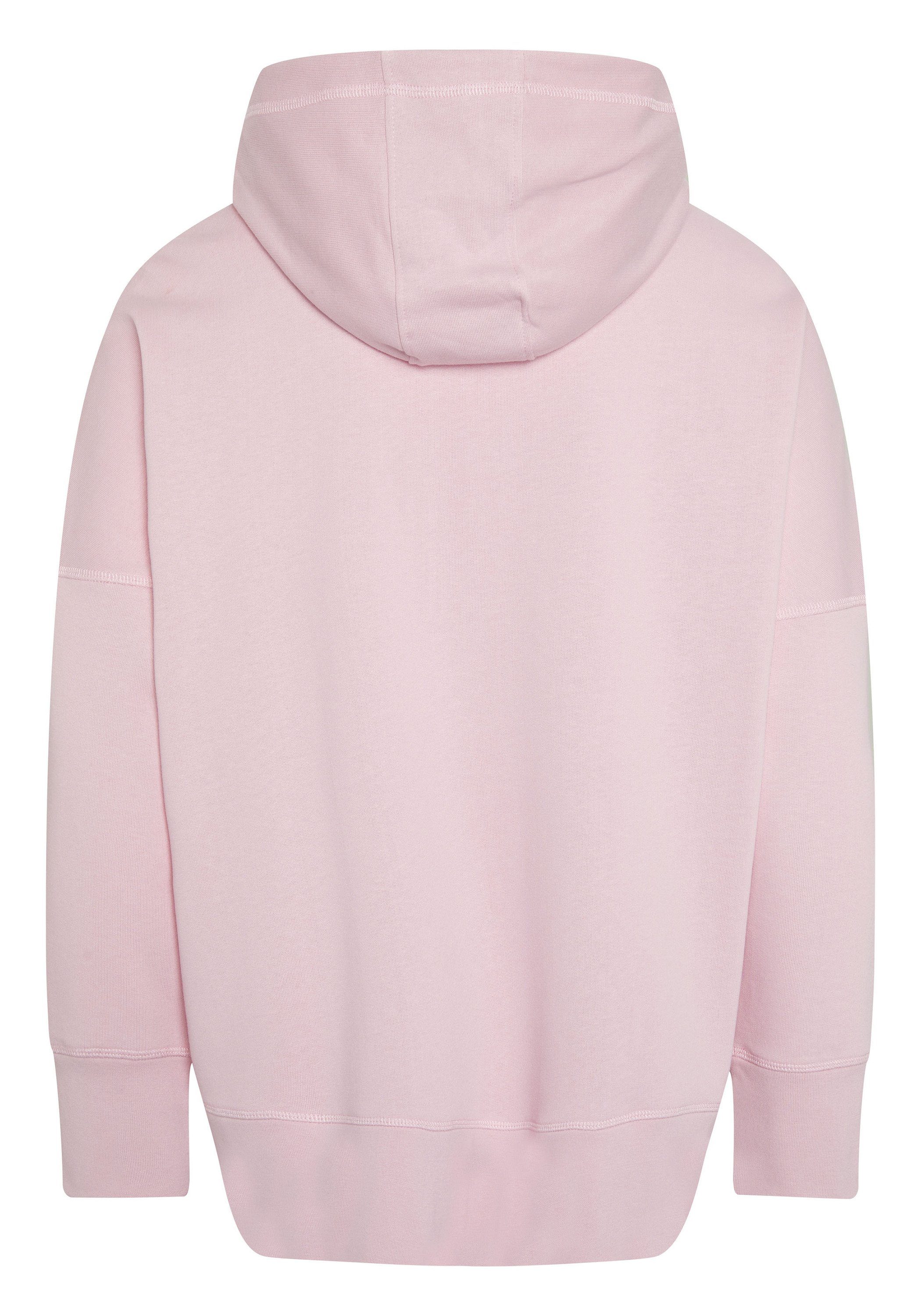 Kapuzensweatshirt Pink Good-Vibes-Schriftzug mit Oklahoma 14-2305 Jeans Nectar