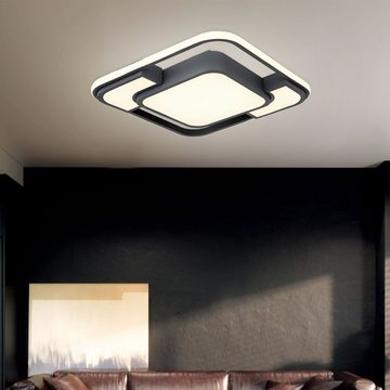 Globo LED Deckenleuchte, LED-Leuchtmittel fest verbaut, Warmweiß, Deckenleuchte Deckenlampe Designleuchte Wohnzimmer Metall