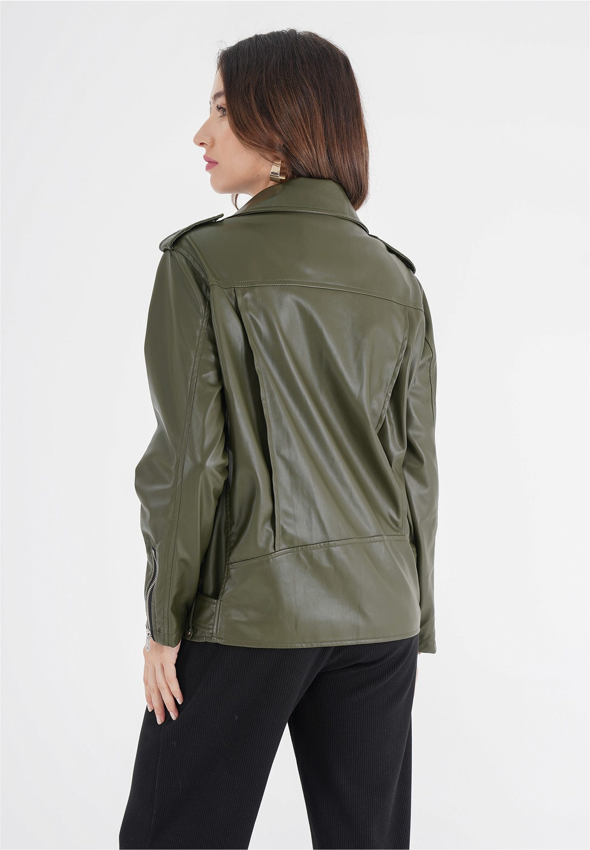 freshlions Lederimitatjacke Nela (1-St) in angesagter Kunstleder-Optik