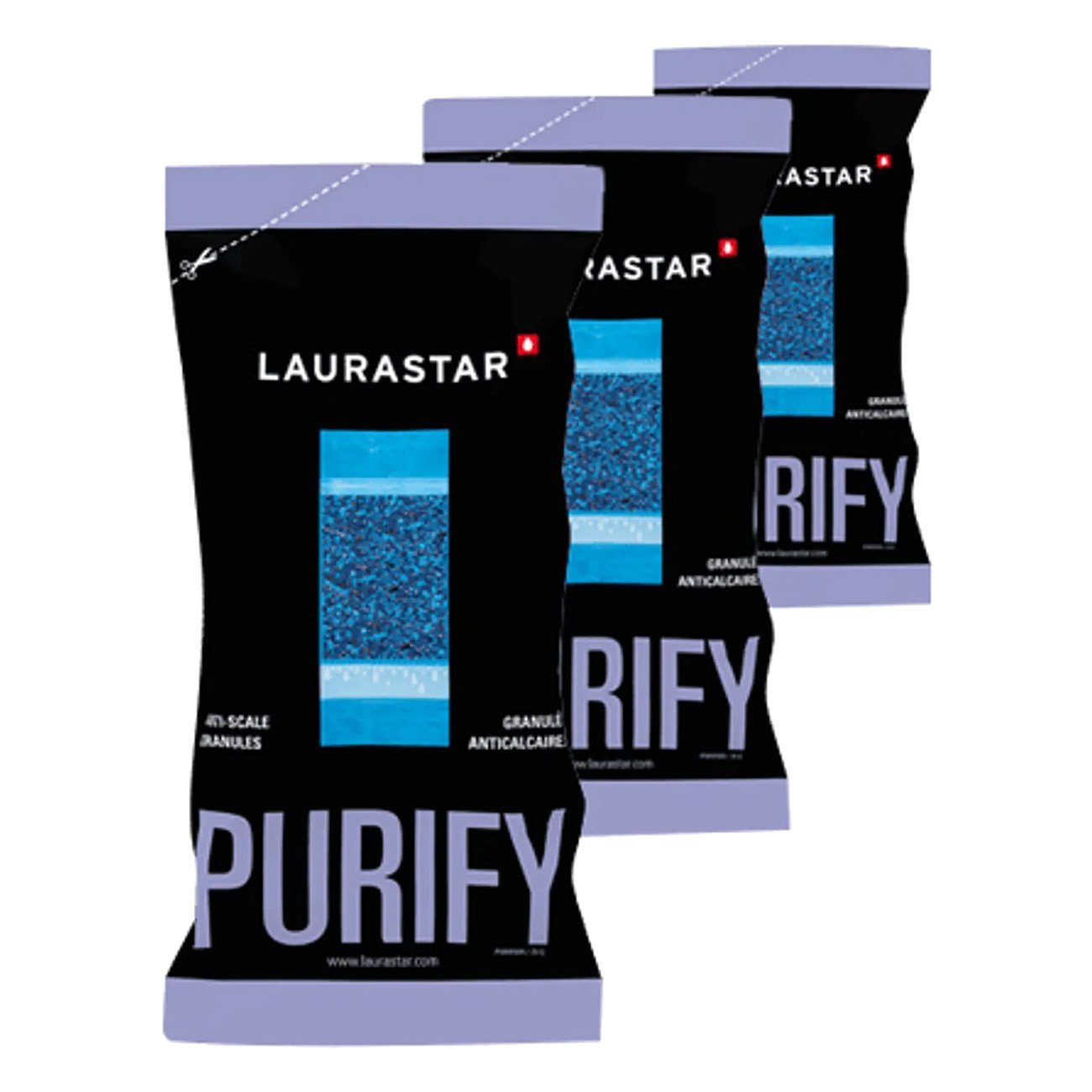 LAURASTAR Wasserfilter Nachfüllungen für Kalkschutzfilter - 3er Set