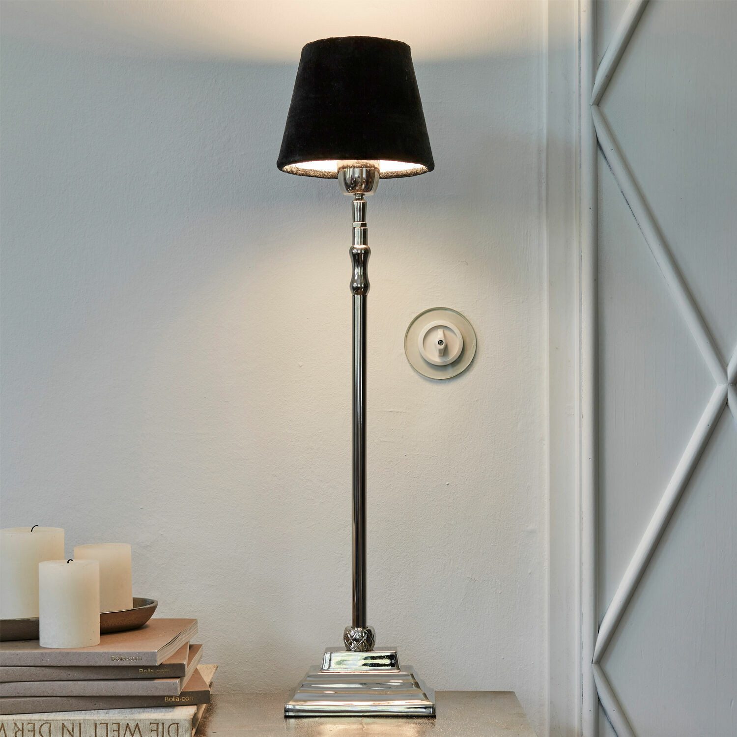 Mirabeau Lampenschirm Lampenschirm Mitters samtschwarz