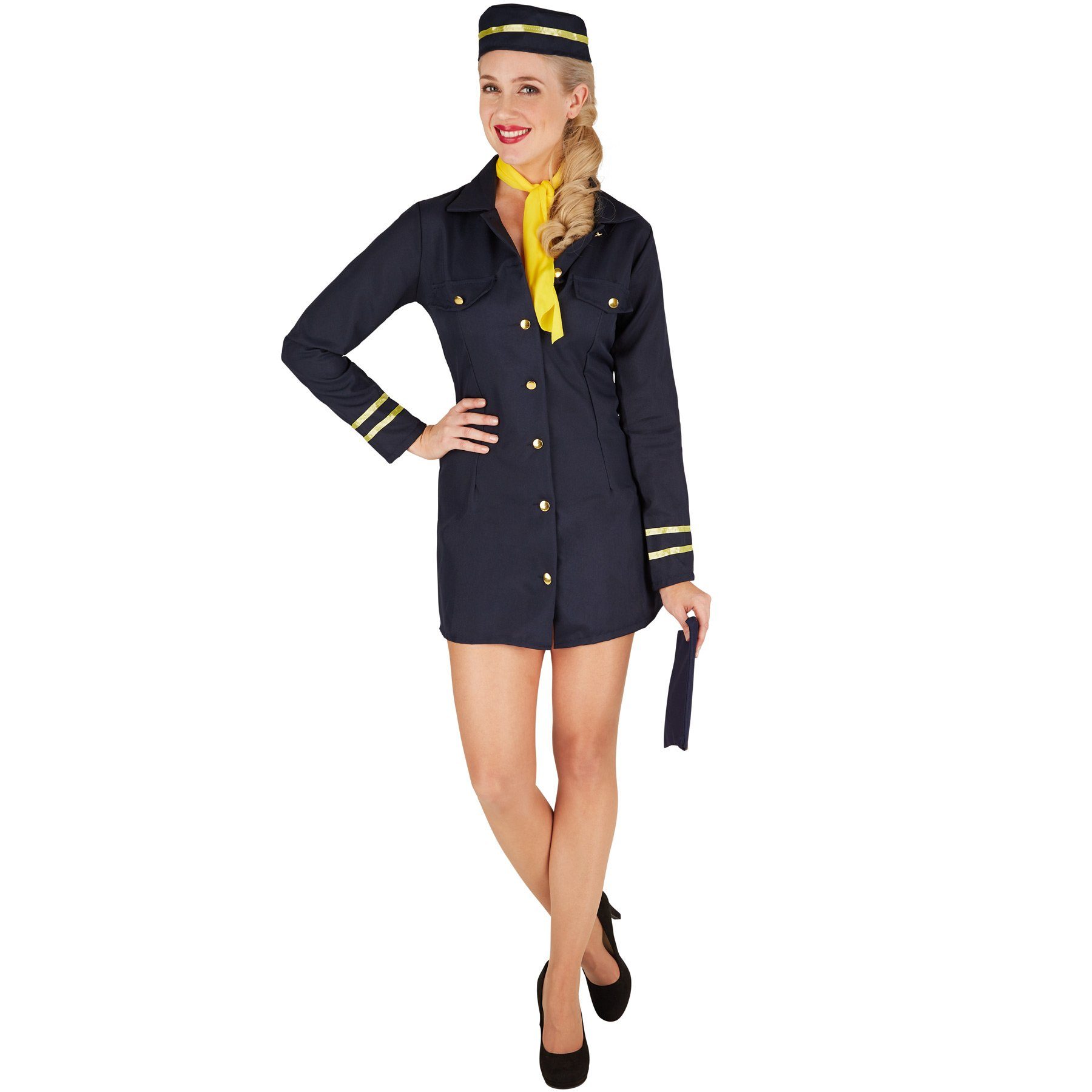 dressforfun Kostüm Frauenkostüm Stewardess, Kurzes, sexy Kleid