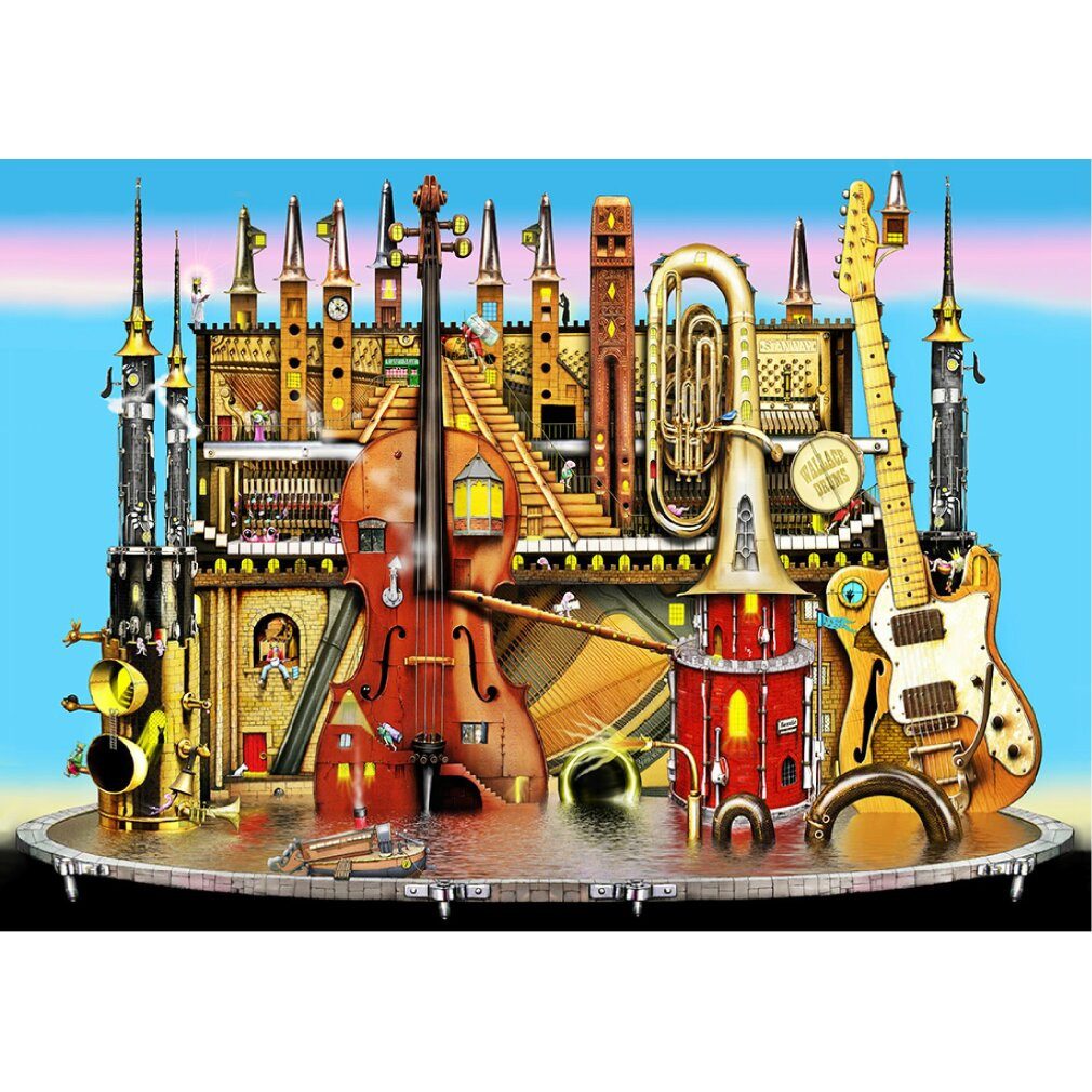 Wooden City Puzzle Holzpuzzle Musical Castle 2in1, 1010 Teile ECO, Puzzleteile