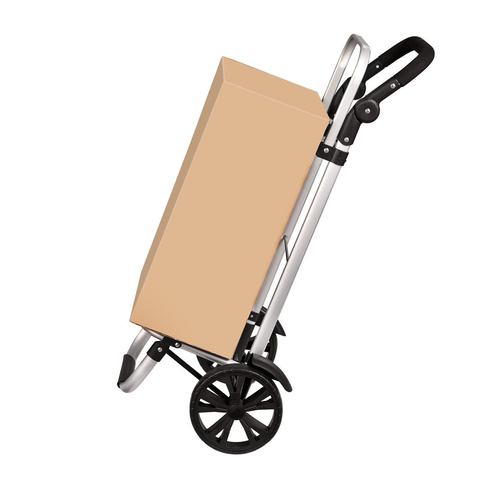Oak&Tea Einkaufstrolley Einkaufstrolley 3-in-1 mit Kühltasche Thermotasche Transportwagen 67L, Faltbarer Transportwagen bis 50KG, Wasserdicht, Rucksackfunktion – Bild 5 von 5