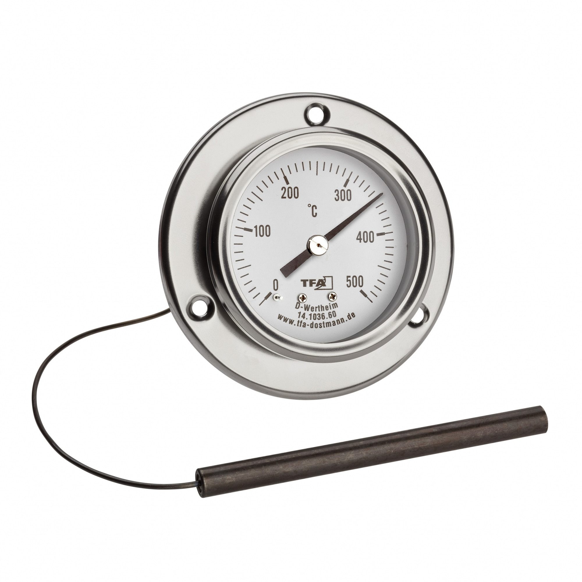 Grillthermometer TFA 14.1036.60 analoges Profi-Backofenthermometer Garraumthermometer