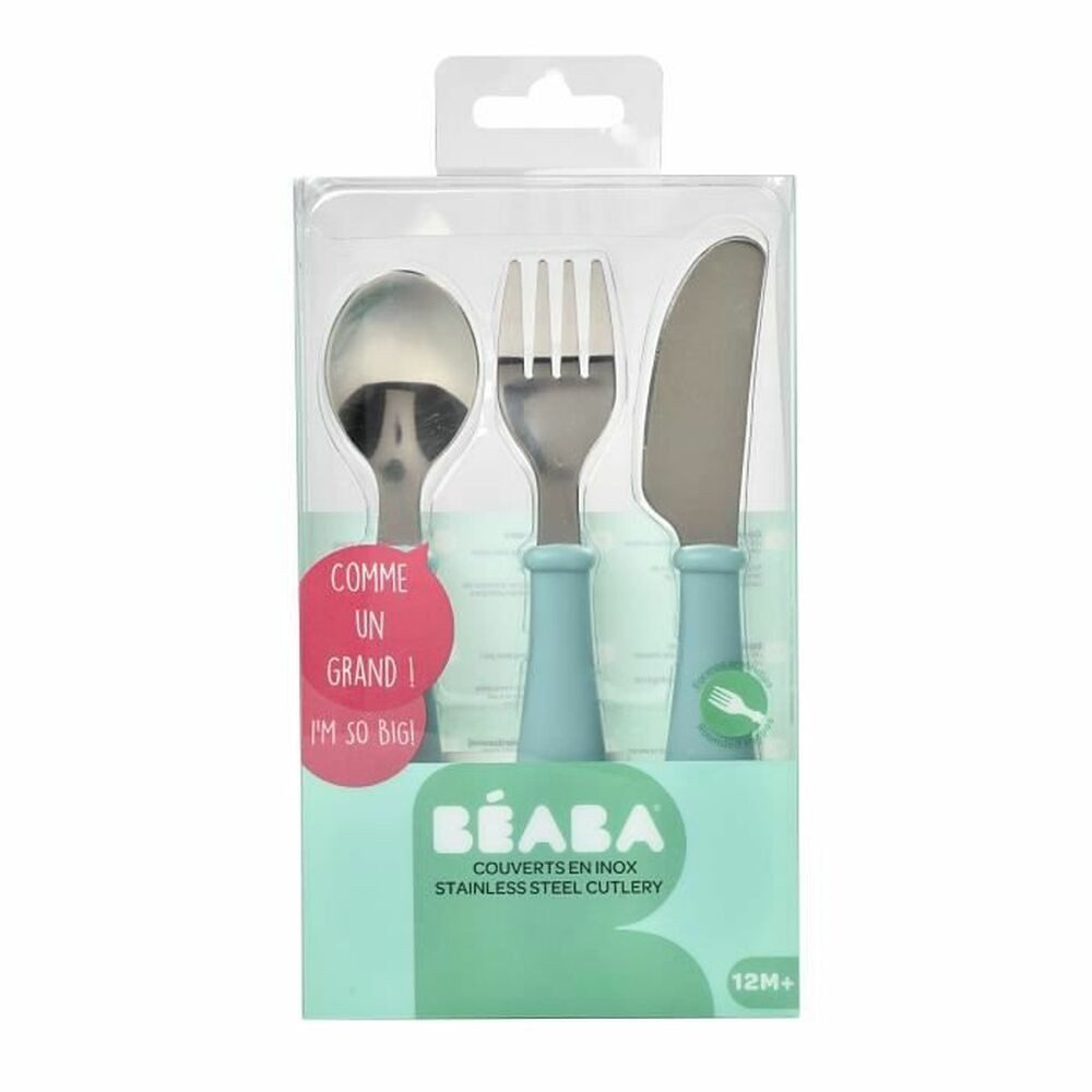 BÉABA Besteck-Set Essbestecke Béaba Blau Metall 3-teilig, Metall