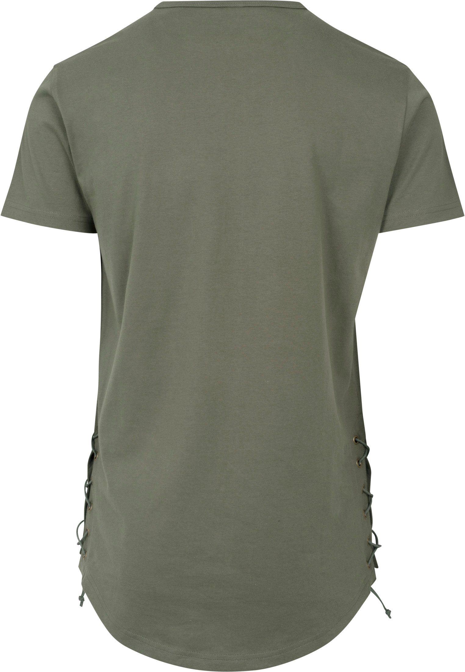 URBAN CLASSICS T-Shirt Up Lace olive Long TB1777