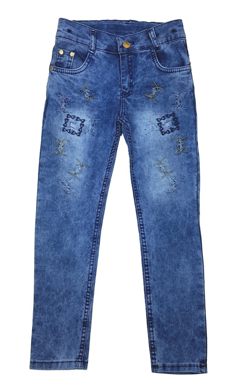 5-Pocket-Jeans Girls Süße Sommerjeans, M908 Mädchen Fashion Hose, Stretchjeans,