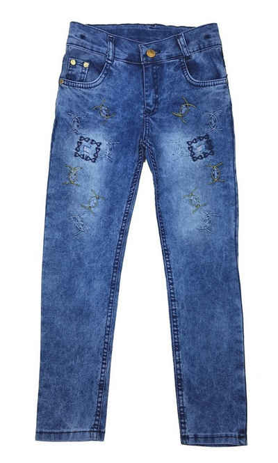 Girls Fashion 5-Pocket-Jeans Süße Mädchen Sommerjeans, Stretchjeans, Hose, M908